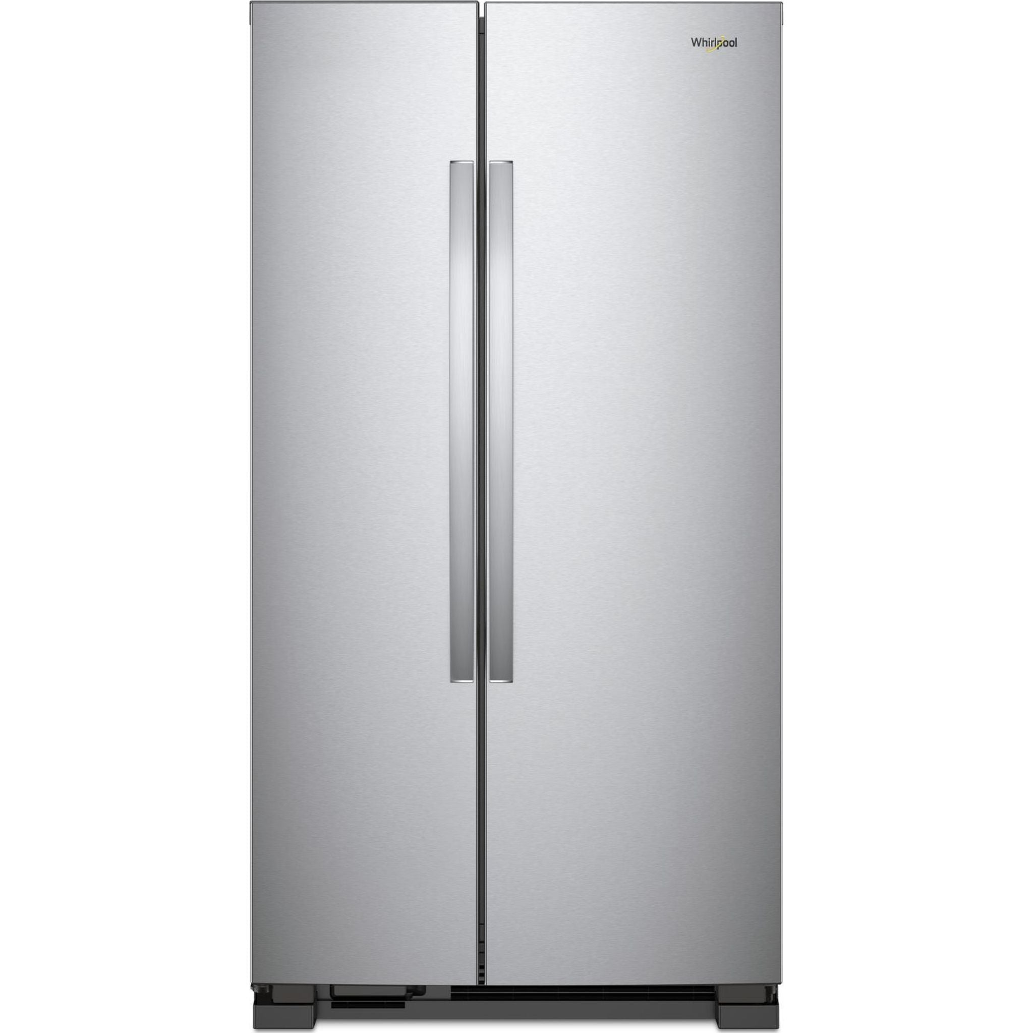 Whirlpool WRS312SNHM Side by Side Refrigerator - 36 Inch Monochromatic Stainless Steel French Door Fridge with Spacious Interior, Energy Star Certified for Home Kitchen & Restaurant Use