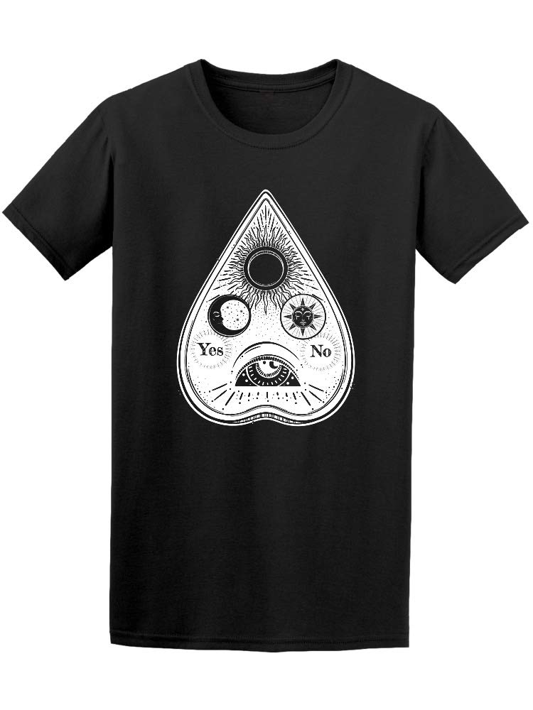 Hand Drawn Bohemian Ouija T-Shirt for Men - Vintage Occult Graphic Tee - Perfect for Halloween, Goth Parties & Alternative Fashion