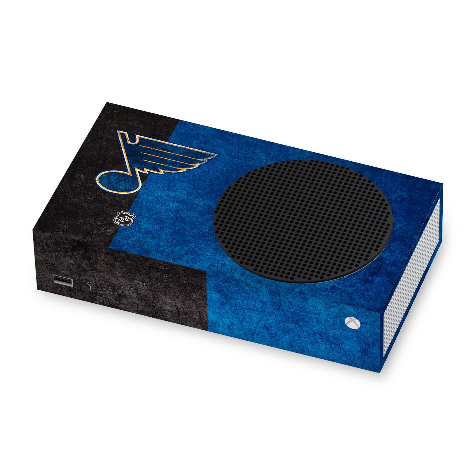 Official NHL Licensed St. Louis Blues Distressed Vinyl Gaming Skin & Cover Compatible with Xbox Series S Console - Perfect for Gamers & Hockey Fans, Great for Customizing Your Xbox & Showing Team Spirit