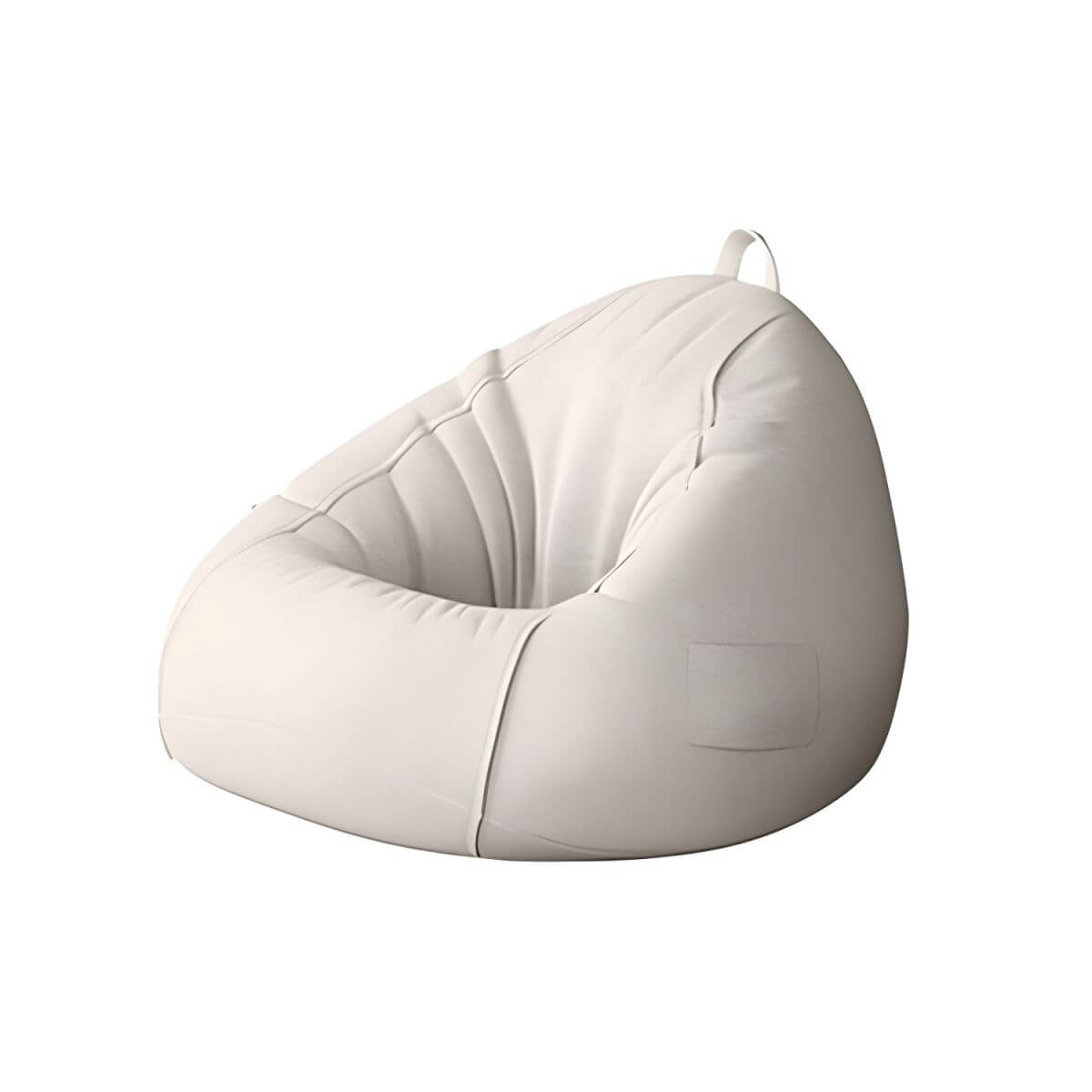 Premium Linen Upholstered Bean Bag Chair Set with Extra Firm Polystyrene Bean Fill - Comfortable Lounge Seating for Living Room, Bedroom, or Game Room