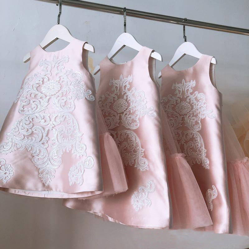 Baby Girls Baptism & Flower Girl Dress - Lace Toddler Birthday Party Gown for Special Occasions | Christening, First Communion & Wedding Attire