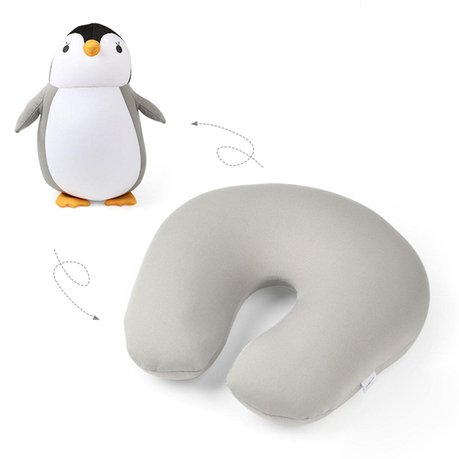 U-Shaped Travel Pillow for Adults - Plush Airplane Neck Support | Perfect for Flights & Long Trips