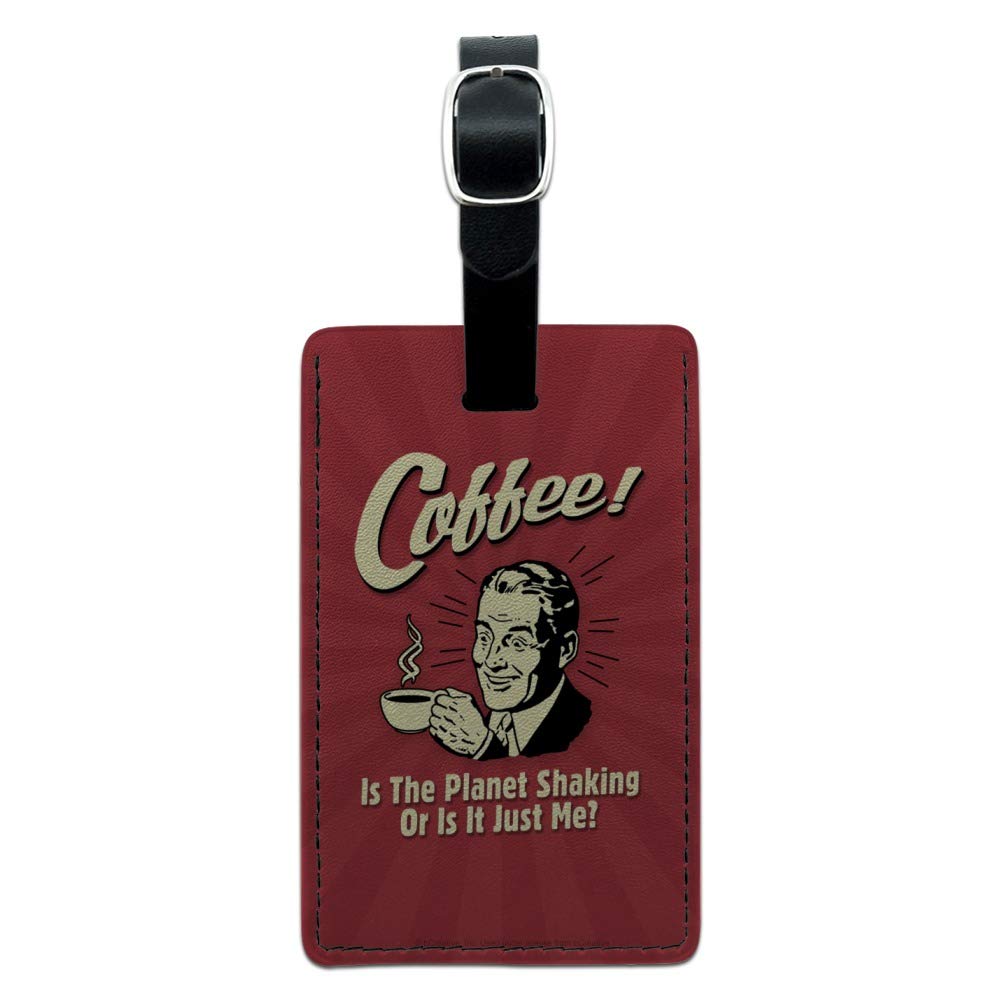 Premium Rectangle Leather Luggage Tag for Passport & ID - Personalized Travel Accessory for Suitcases, Backpacks, and Carry-On Bags