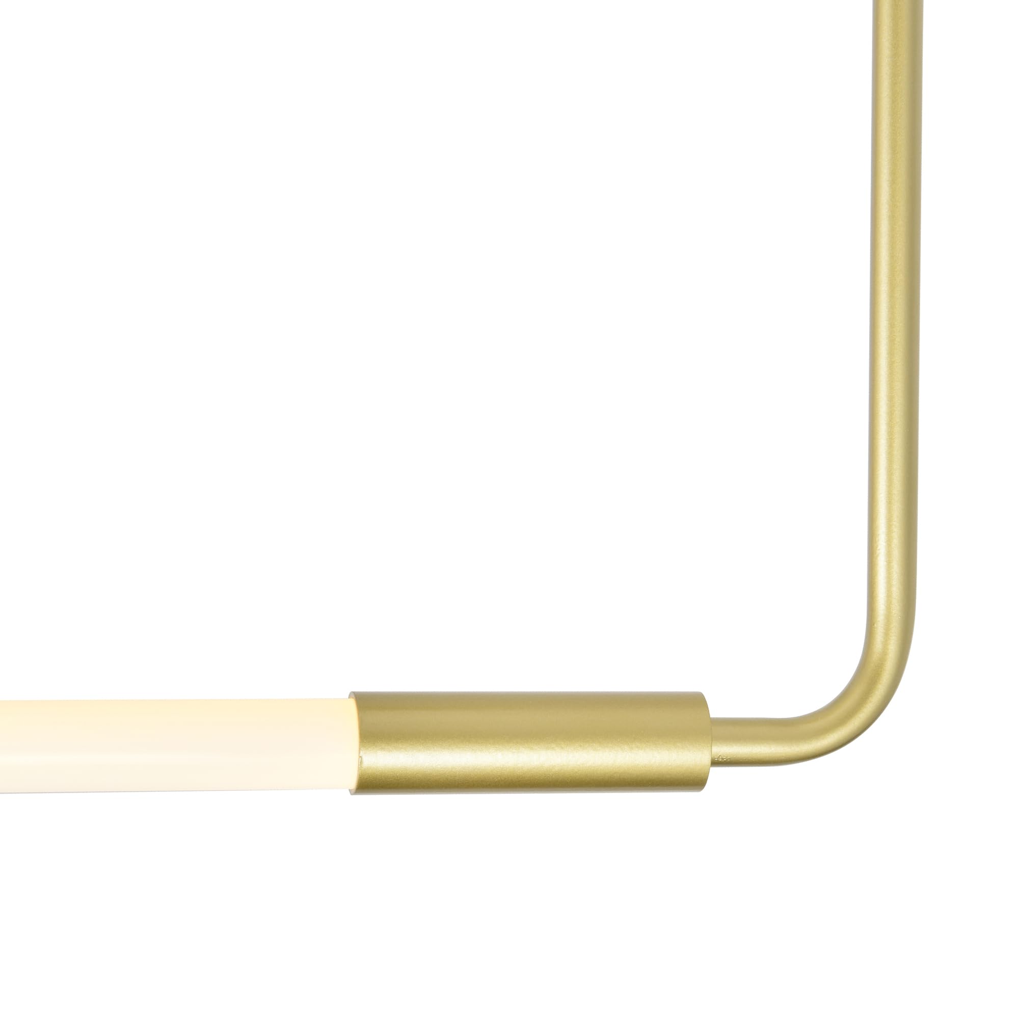 CWI Lighting Hoops 2-Light Modern LED Chandelier in Satin Gold - Sleek Metal Fixture for Dining Room, Living Room, or Bedroom Ceiling Lighting