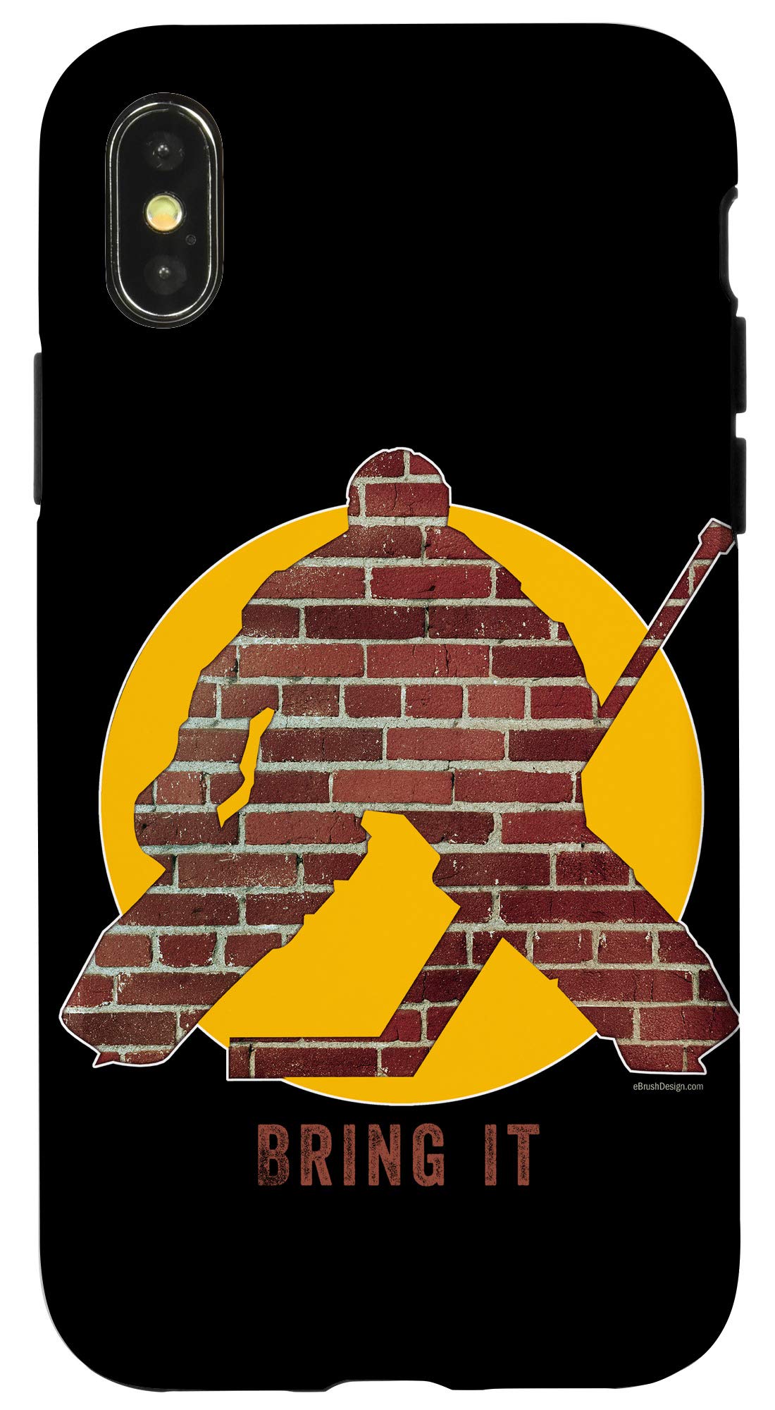 iPhone X/XS Shockproof Hockey Goalie Case - Rugged Protective Cover for Hockey Players & Sports Enthusiasts - Perfect for Ice Hockey Games, Training & Outdoor Activities