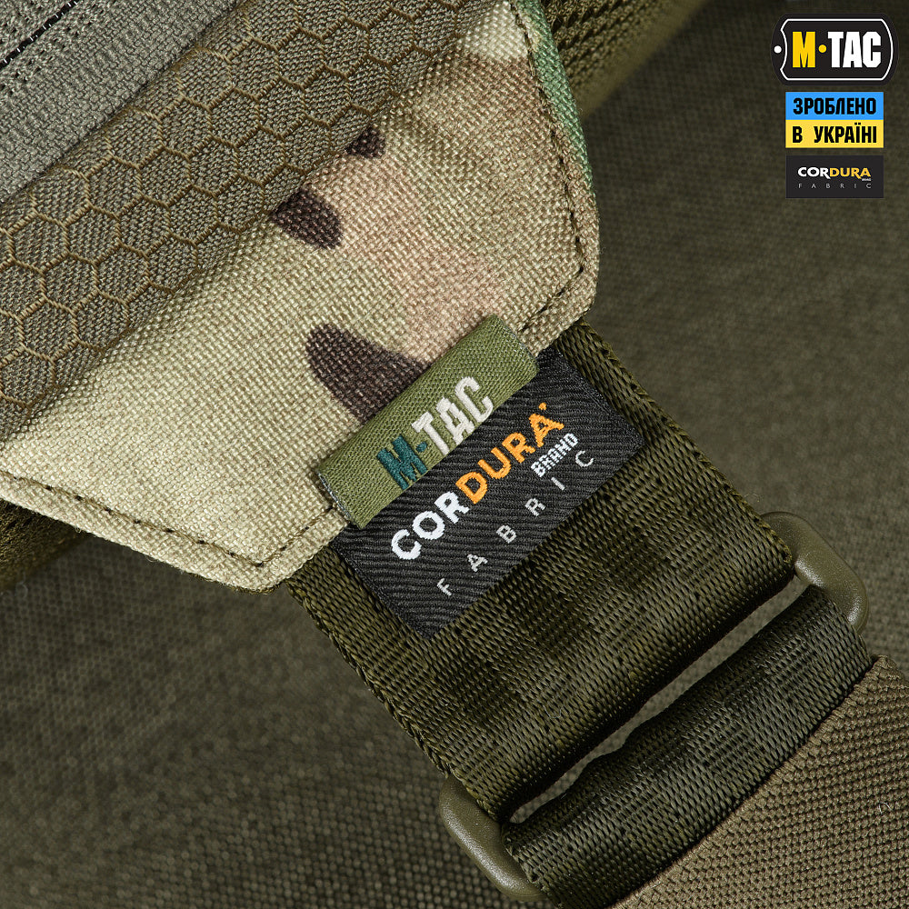M Tac Elite Sling Bag with MOLLE Loop Panel - Tactical Crossbody Shoulder Bag for Outdoor, Travel & Everyday Carry
