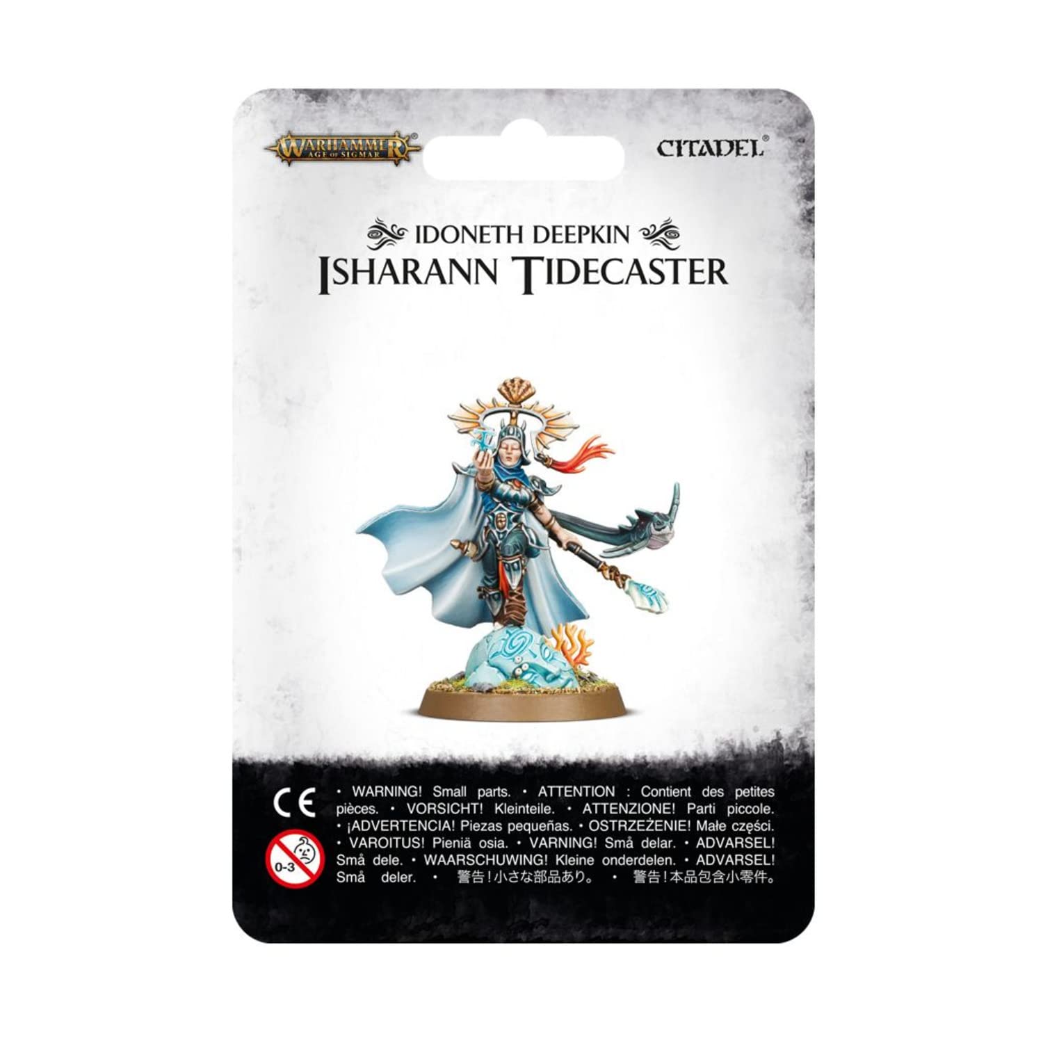 Warhammer Age of Sigmar Idoneth Deepkin Isharann Tidecaster Miniature - Fantasy Wargaming Model for Tabletop Battles & Collectors