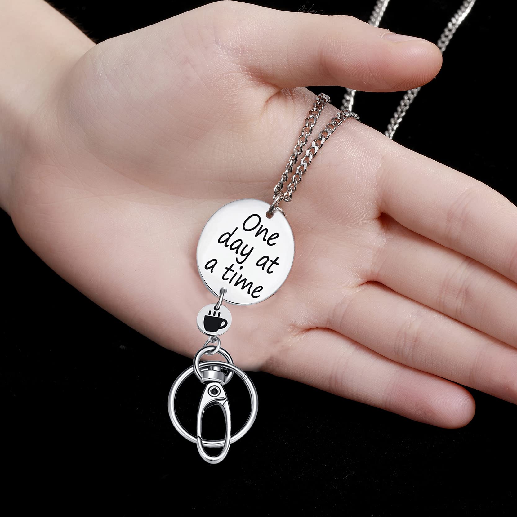 Inspirational Lanyard for Women Teachers - ID Badge & Key Holder for Work & School