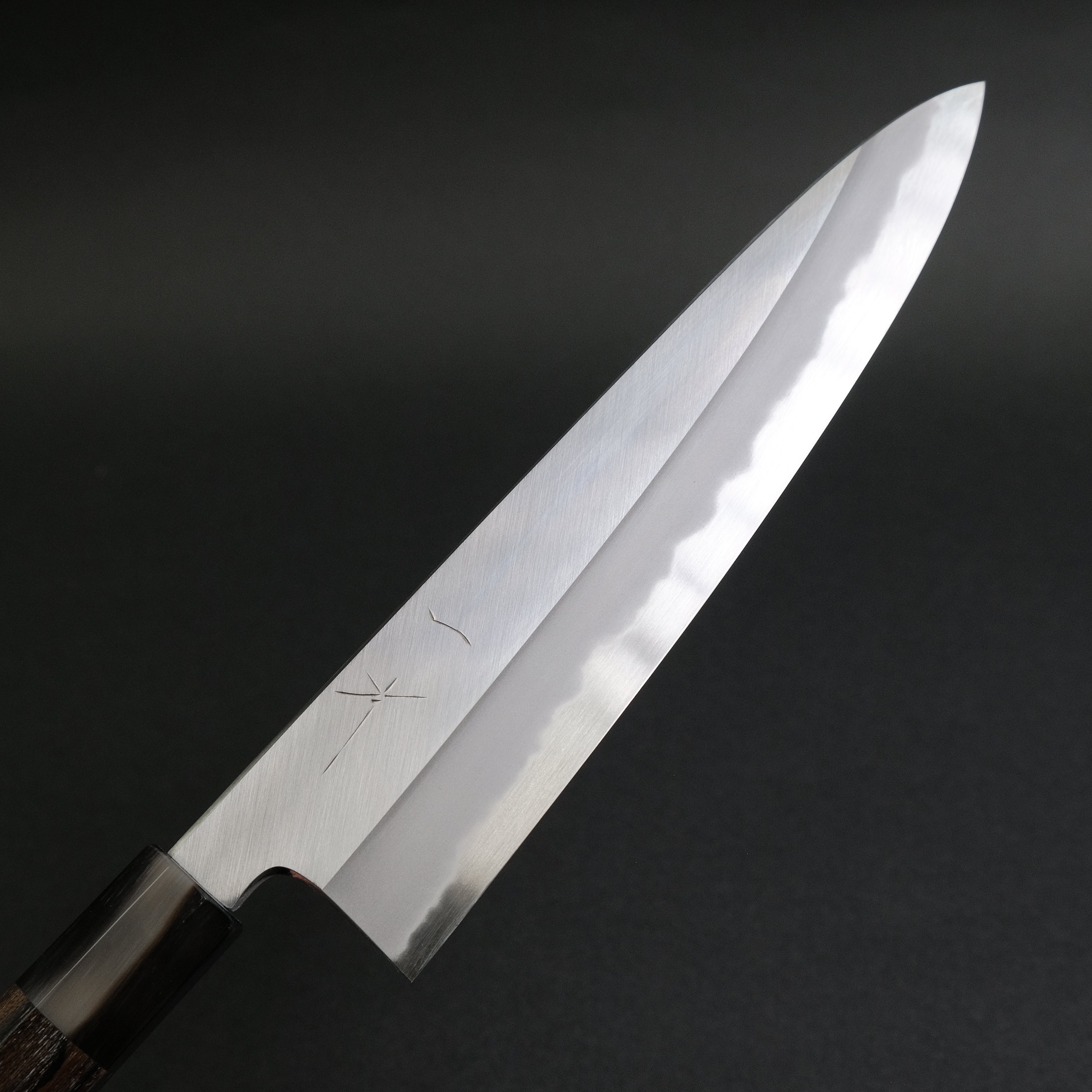 Premium Hitohira Tanaka Kyuzo Blue #1 Steel 240mm Gyuto Chef Knife with Ziricote Wood Handle - Perfect for Professional Chefs & Home Cooking, Sushi, Meat Slicing & Vegetable Chopping