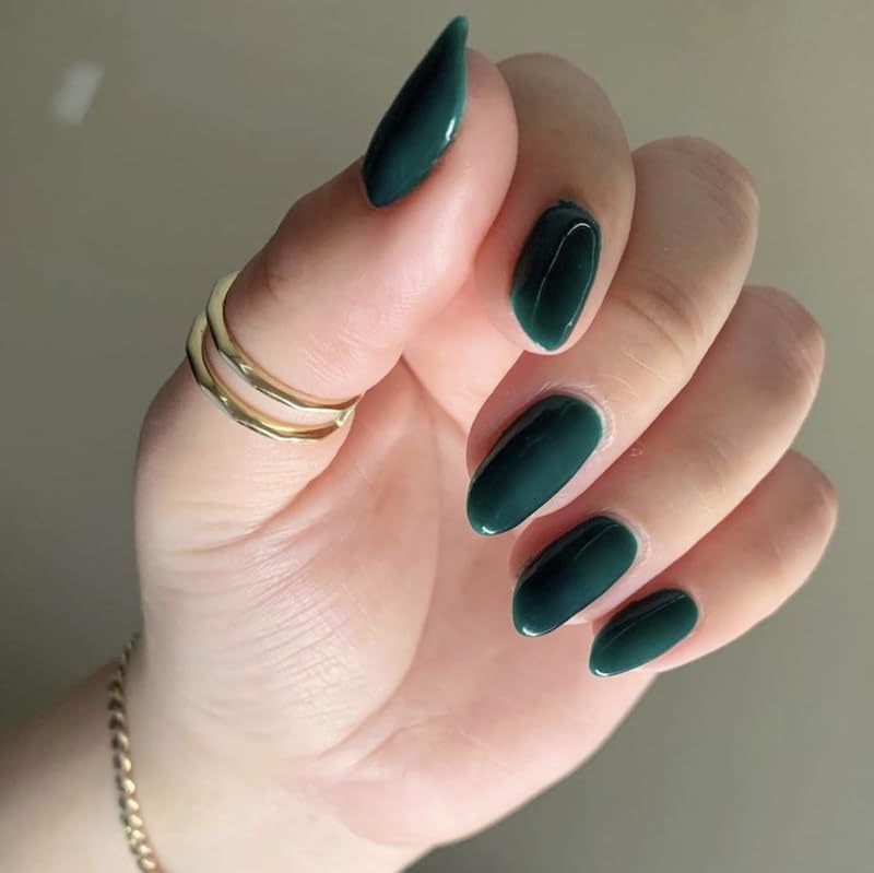 DND Gel Polish Set - 1 Gel Polish & 1 Nail Polish in 747 Aurora Green (0.5 Fl Oz) | Long-Lasting Manicure for Home & Salon Use | Perfect for Nail Art & Professional Nail Designs