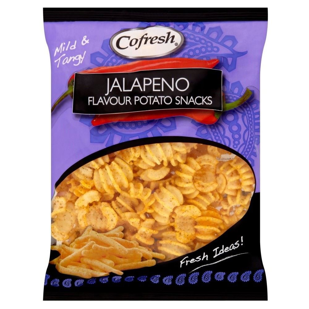 Spicy Jalapeno Flavored Potato Chips (90g x 2 Pack) - Crunchy Snacks for Parties, Movie Nights & On-the-Go Munching