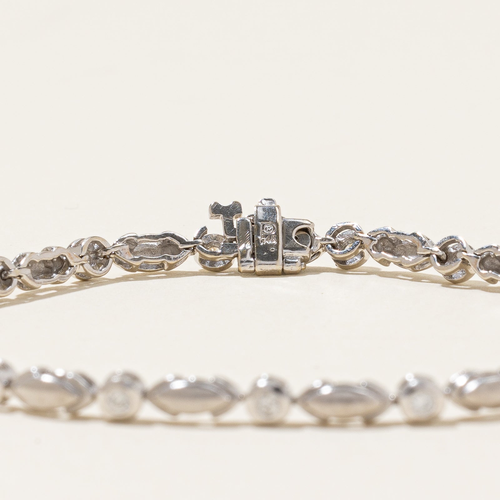 0.40ctw Diamond Tennis Bracelet for Women, 7.5 Inches, 14K White Gold, Elegant Gift for Anniversary, Wedding, Birthday & Special Occasions