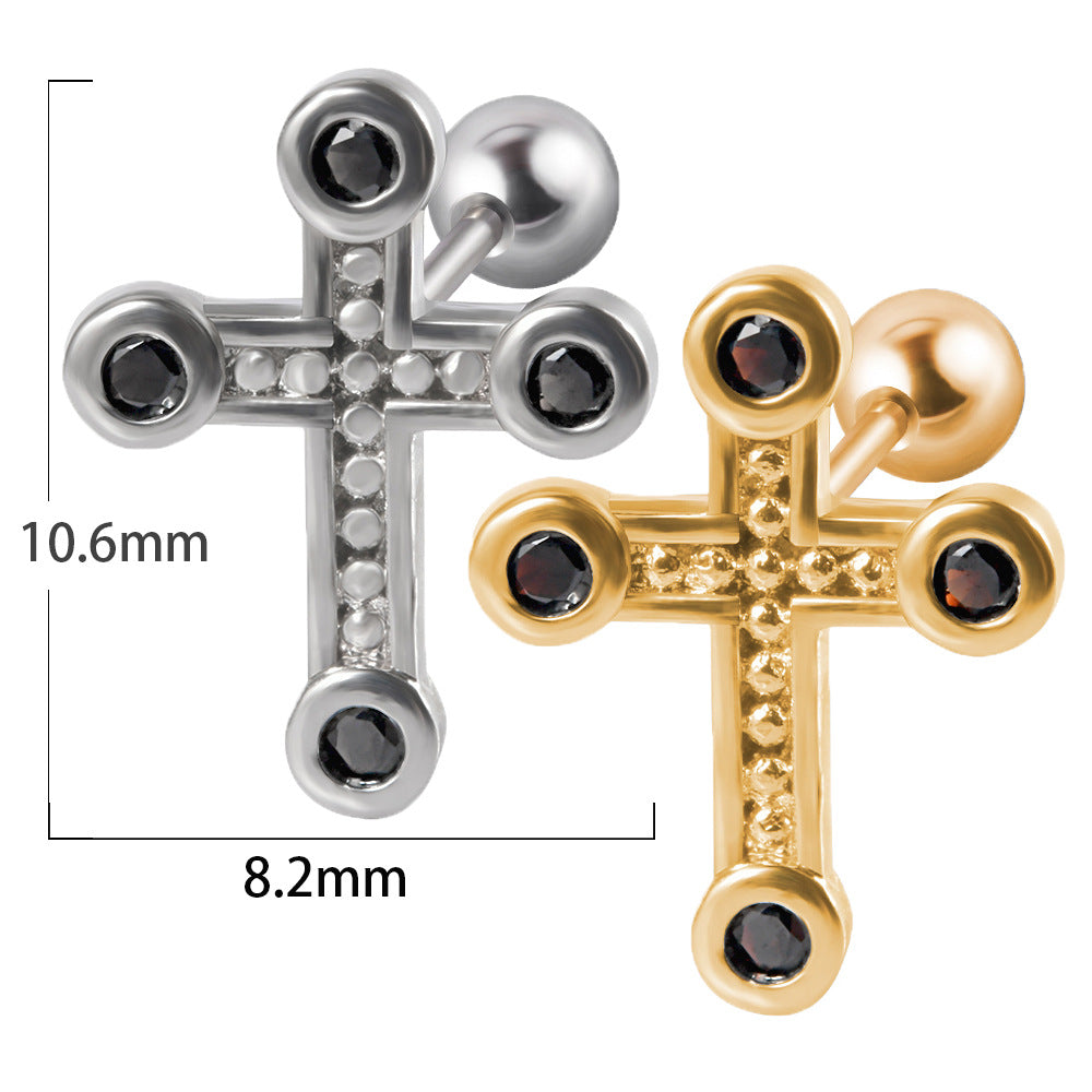 20G Cartilage Earring Stud Bat Piercings Cloud Rain Helix Studs - Hypoallergenic Stainless Steel Ear Jewelry for Tragus, Helix, Conch Piercings | Perfect for Everyday Wear, Parties & Alternative Fashion