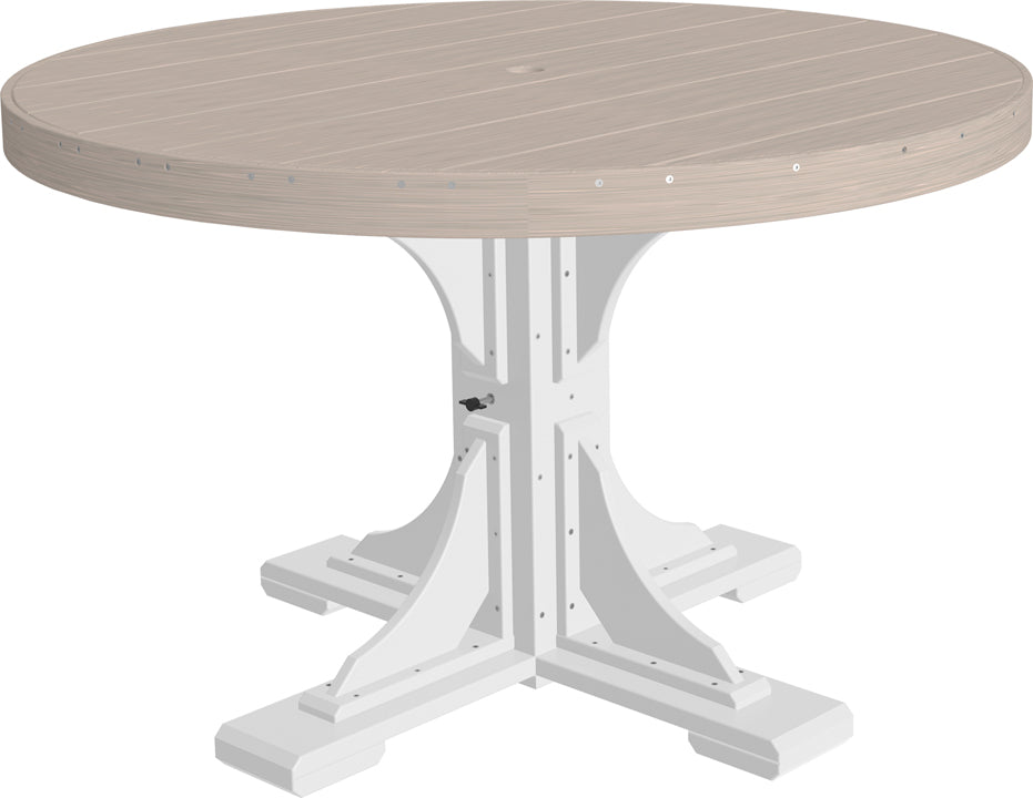 LuxCraft 4-Foot Round Dining Table Set - Perfect for Small Spaces, Kitchens & Outdoor Patios