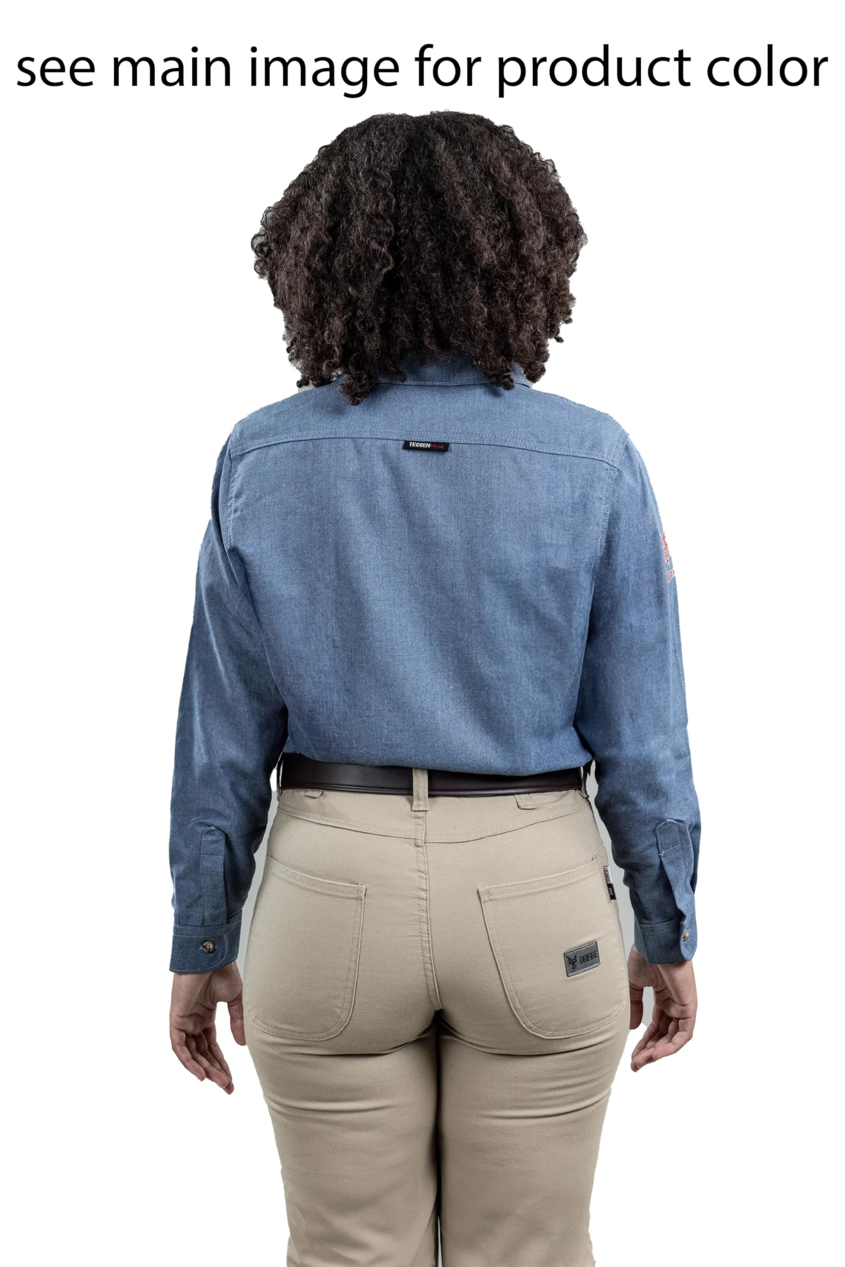 DRIFIRE Women's Work Shirts - Comfortable Khaki Button-Down Shirt for Professionals, 2X-Large - Perfect for Office, Construction & Outdoor Workwear
