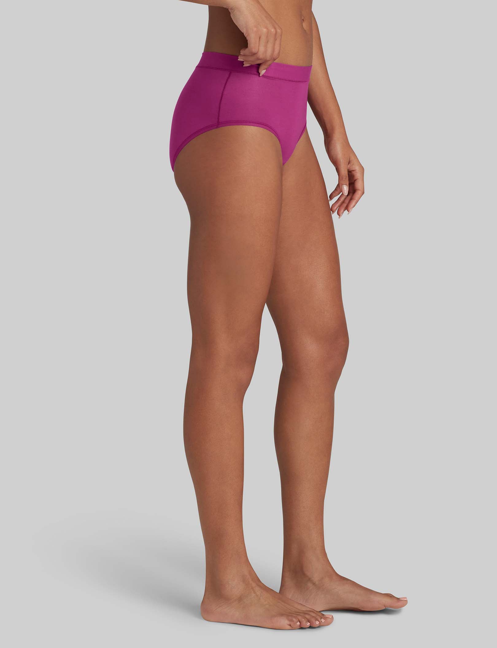 Women's Cool Cotton High Rise Briefs - Soft & Breathable Underwear for Everyday Comfort | Perfect for Workouts, Yoga & Lounge Wear