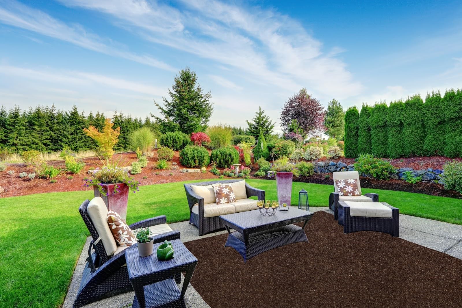 KOECKRITZ Soft Touch Indoor/Outdoor Area Rugs - Custom Sizes for Home, Office & Trade Shows | Machine Washable & Durable Floor Covering for Living Room, Patio & Commercial Displays