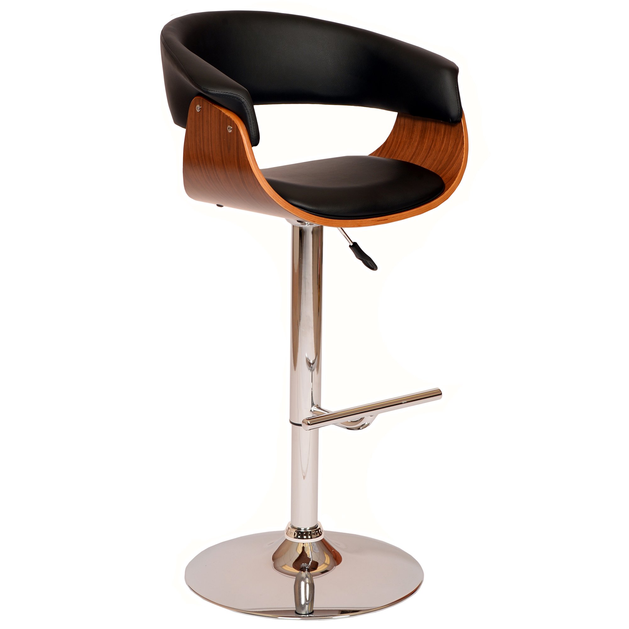 Thalia Barstool - Modern Black Bar Stool with Adjustable Height for Kitchen Island, Breakfast Bar & Home Decor | Durable & Comfortable Seating