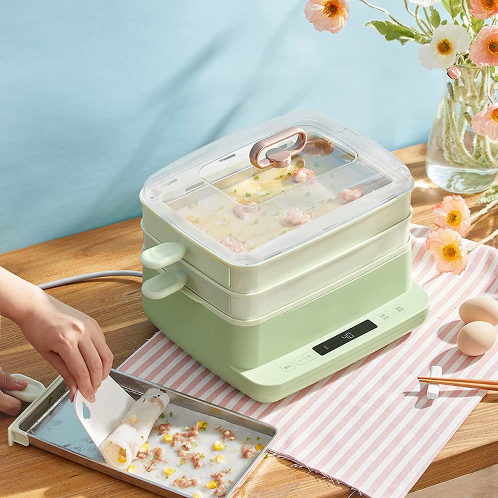Electric Rice Noodle Steamer Machine - Automatic Food Steamer for Home, Breakfast & Asian Cuisine | Perfect for Quick Meals, Healthy Cooking & Small Kitchen Spaces