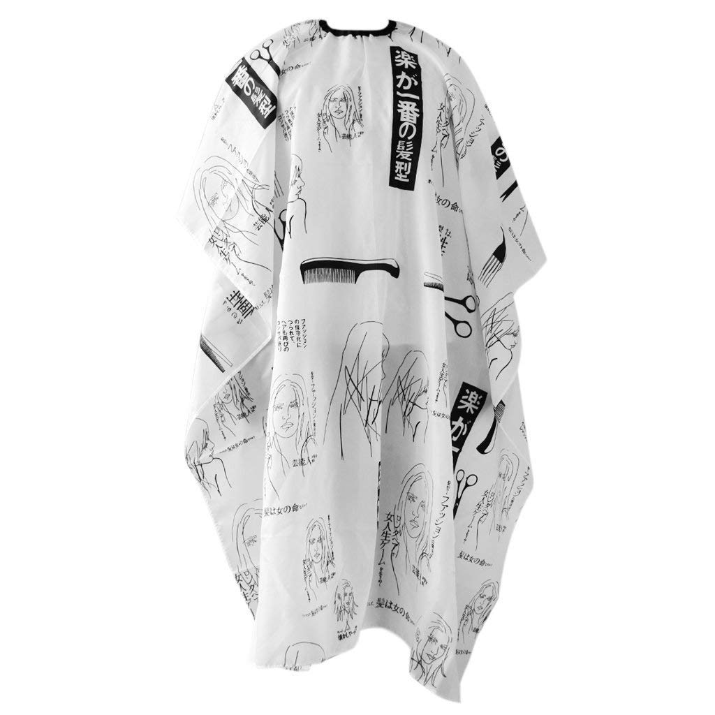 Faigy Printed Hair Cutting Sheet Apron - Waterproof Hairdressing Gown Cape for Barber & Salon - Professional Hair Cutting Cloth with Multicolor Designs - Perfect for Home Haircuts, Salon Styling & Pet Grooming