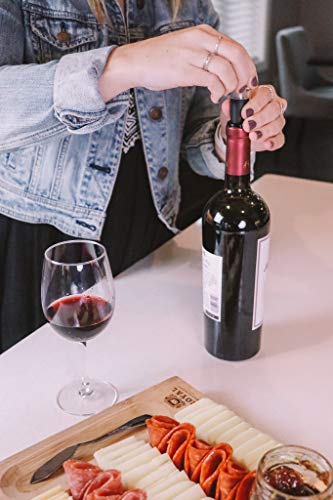 Premium Electric Wine Opener Kit with Aerator & Foil Cutter - Automatic Corkscrew & Wine Stopper Set - Perfect Wine Accessories Gift Box for Home, Parties & Romantic Dinners