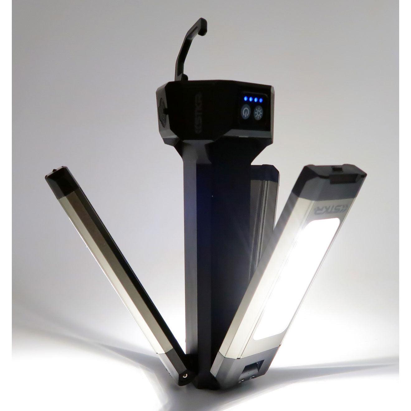 TRi Mobile Work Light with Tripod Stand - Portable Rechargeable LED Shop Light for Construction, Camping & Emergency Use
