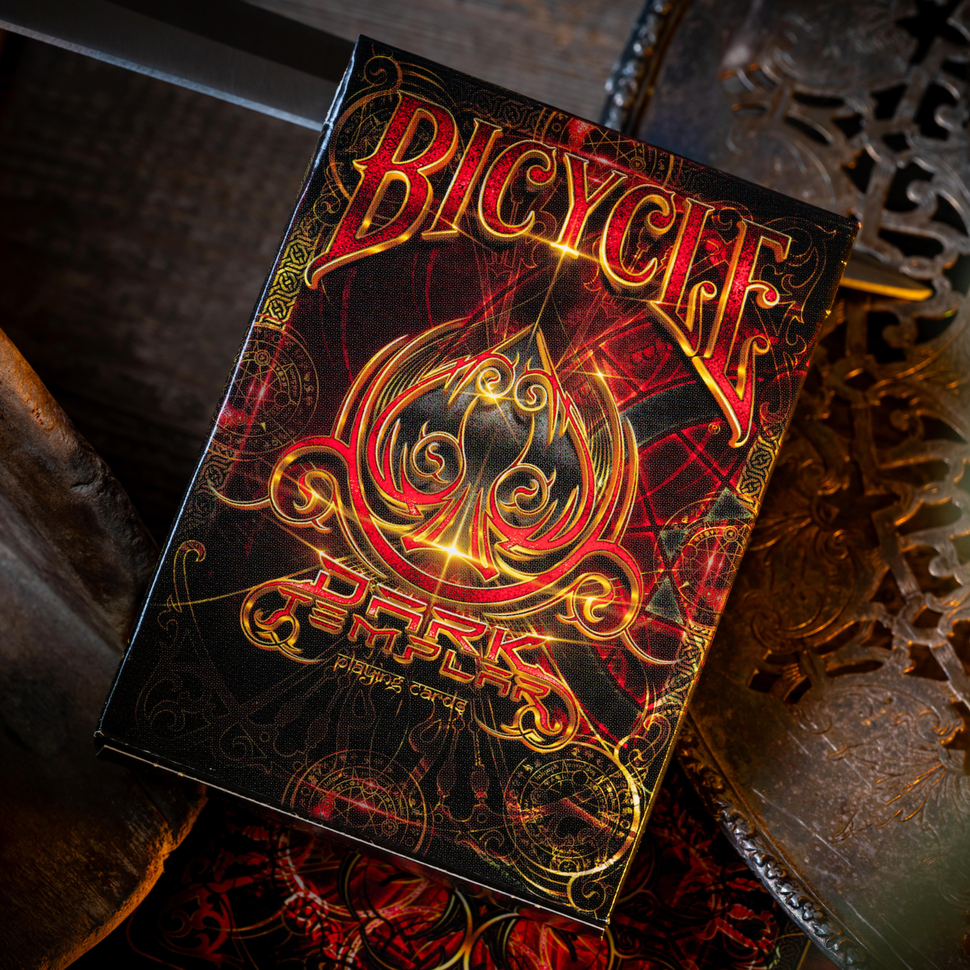 Dark Templar Knights Themed Bicycle Playing Cards - Premium Quality Poker Cards for Magic Tricks, Card Games, and Collectors