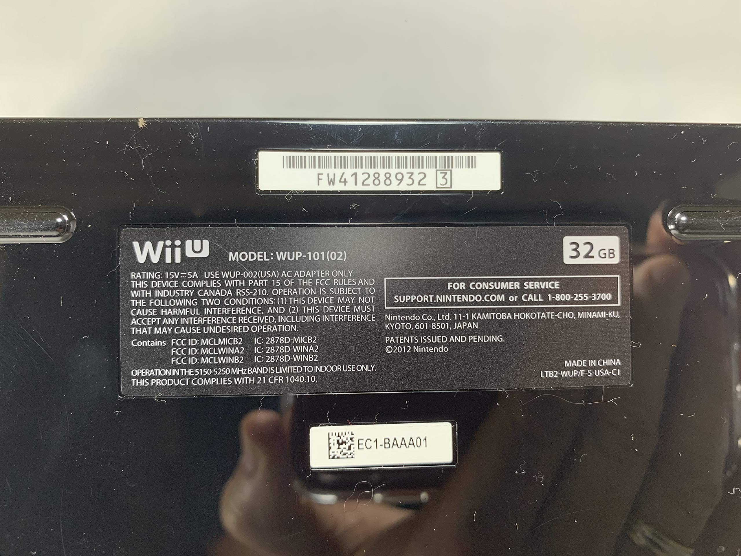 Official Authentic Nintendo Wii U Console Replacement - Black (Renewed) | Compatible with All Wii Games | Perfect for Family Gaming & Retro Entertainment
