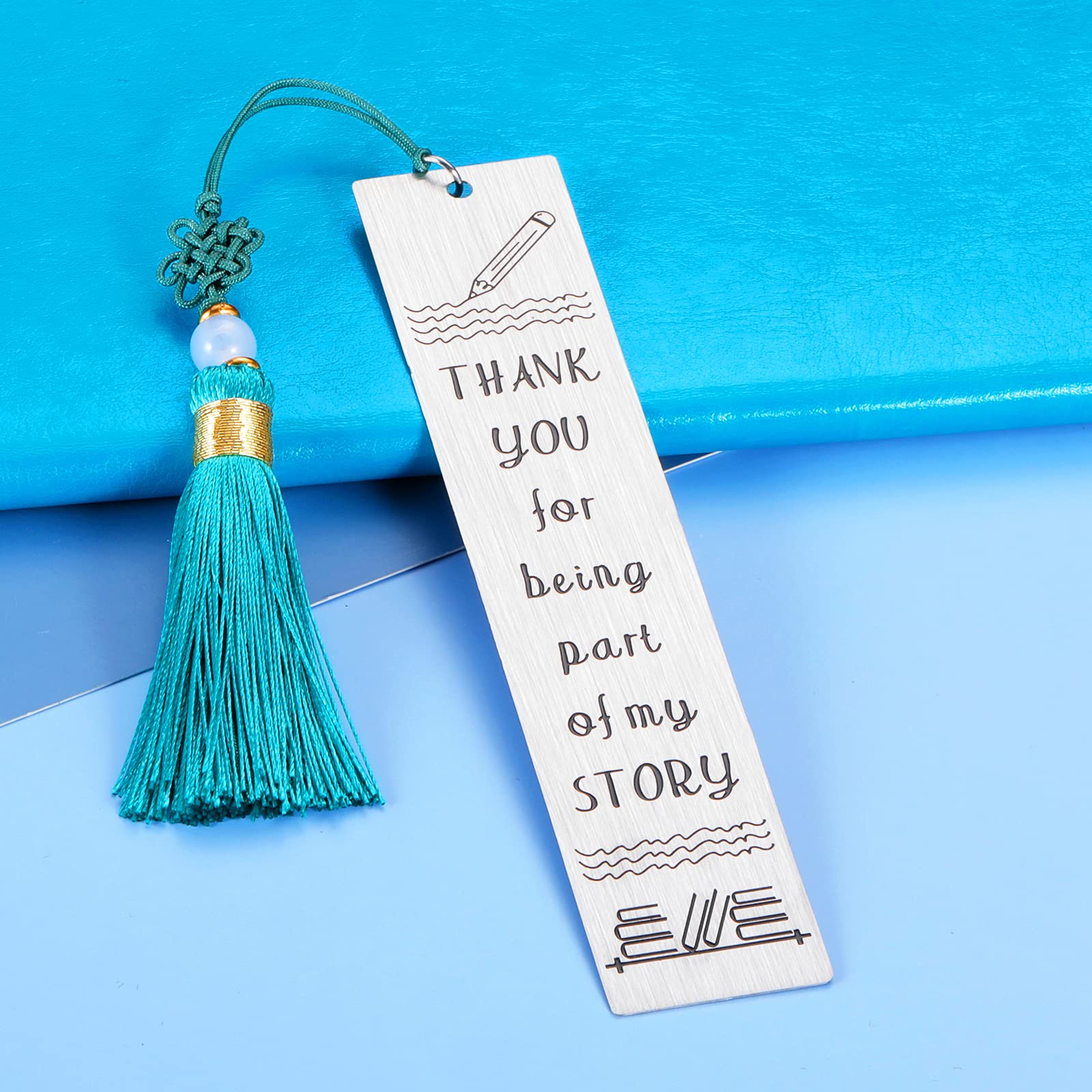 Teacher Appreciation Gifts - Metal Bookmark for Graduation, Christmas & Birthdays - Perfect for Women, Professors & Book Lovers