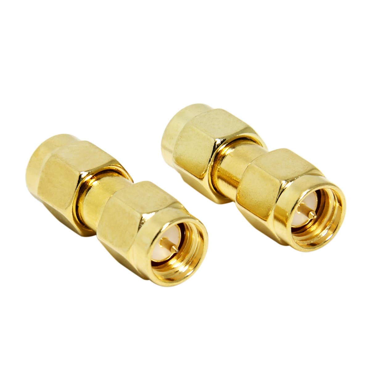 SMA Male to SMA Male RF Adapter - SMA Coupler Connector for Antenna, Radio, WiFi, Ham Radio - Perfect for Wireless Communication & Signal Boosting