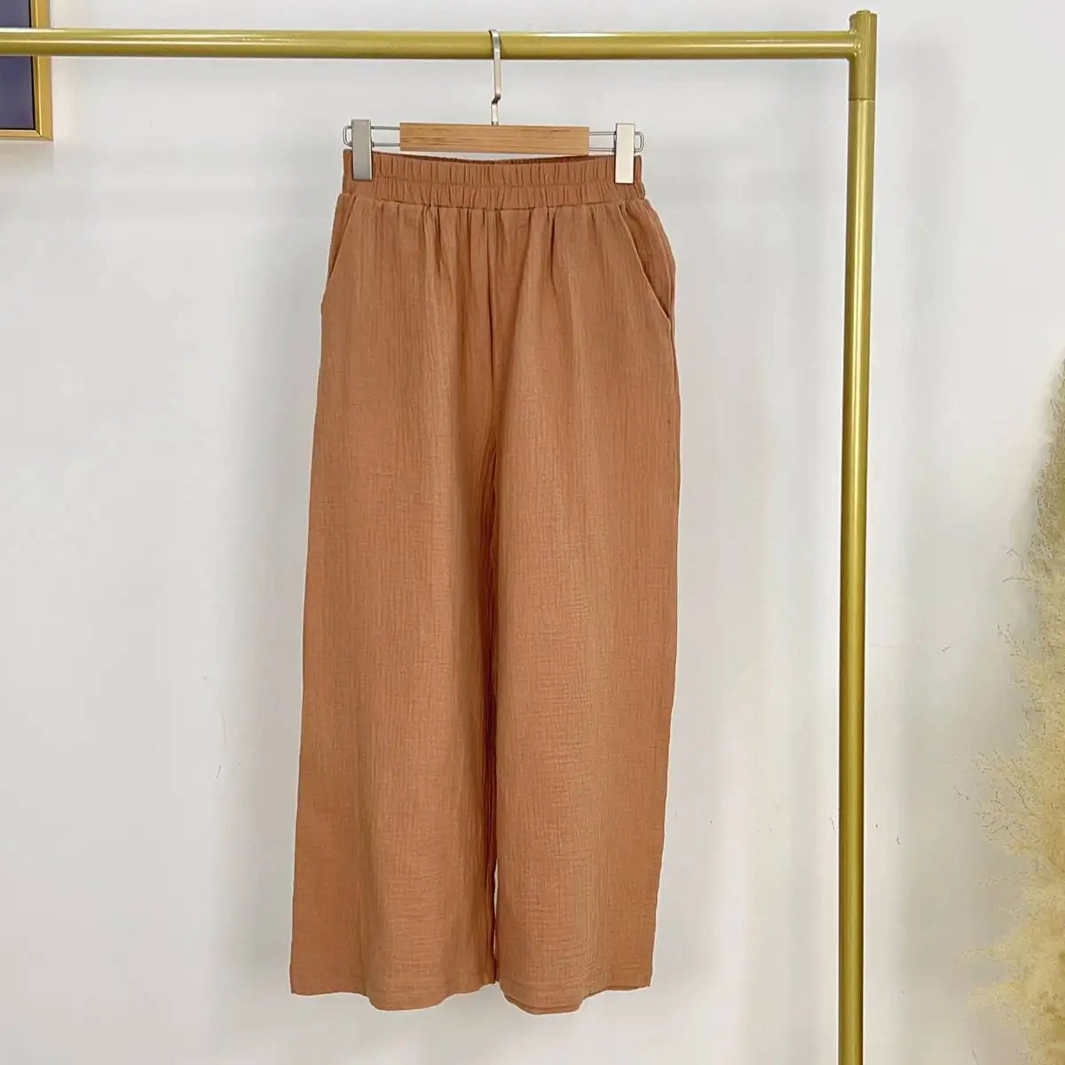 Modest Muslim Women's Wrinkle-Free Pants - Comfortable Daily Wear for Prayer, Work & Casual Outfits