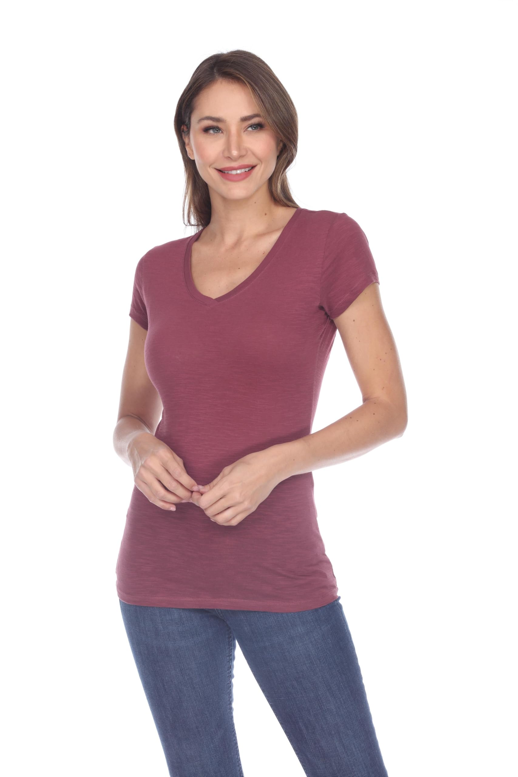 2025 New Women's Solid Color Slim-Fit Layering Short Sleeve T-Shirt - Soft Comfortable Stretch Fabric for Casual Wear, Summer Outfits & Everyday Basics