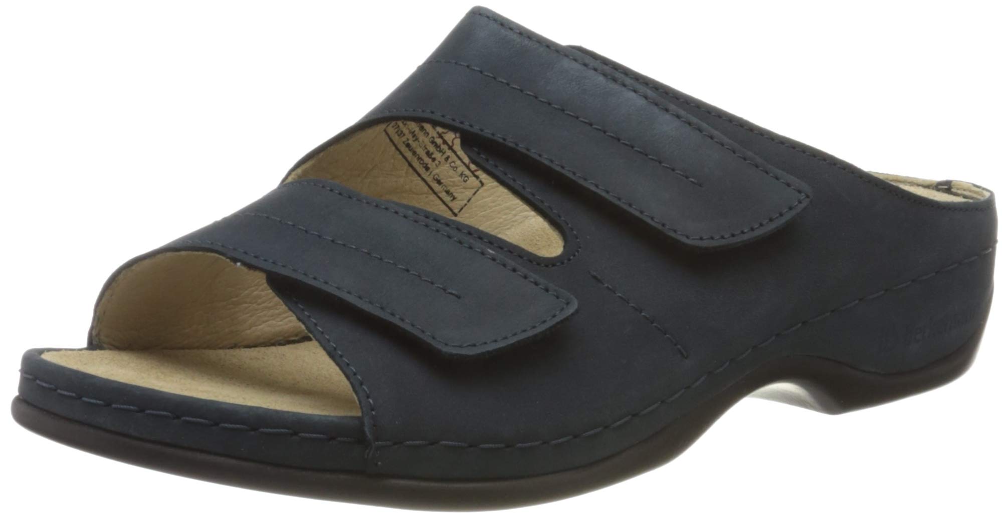 Berkemann Women's Comfortable Slip-On Mules - Soft Leather Casual Shoes for Walking, Office & Home Use