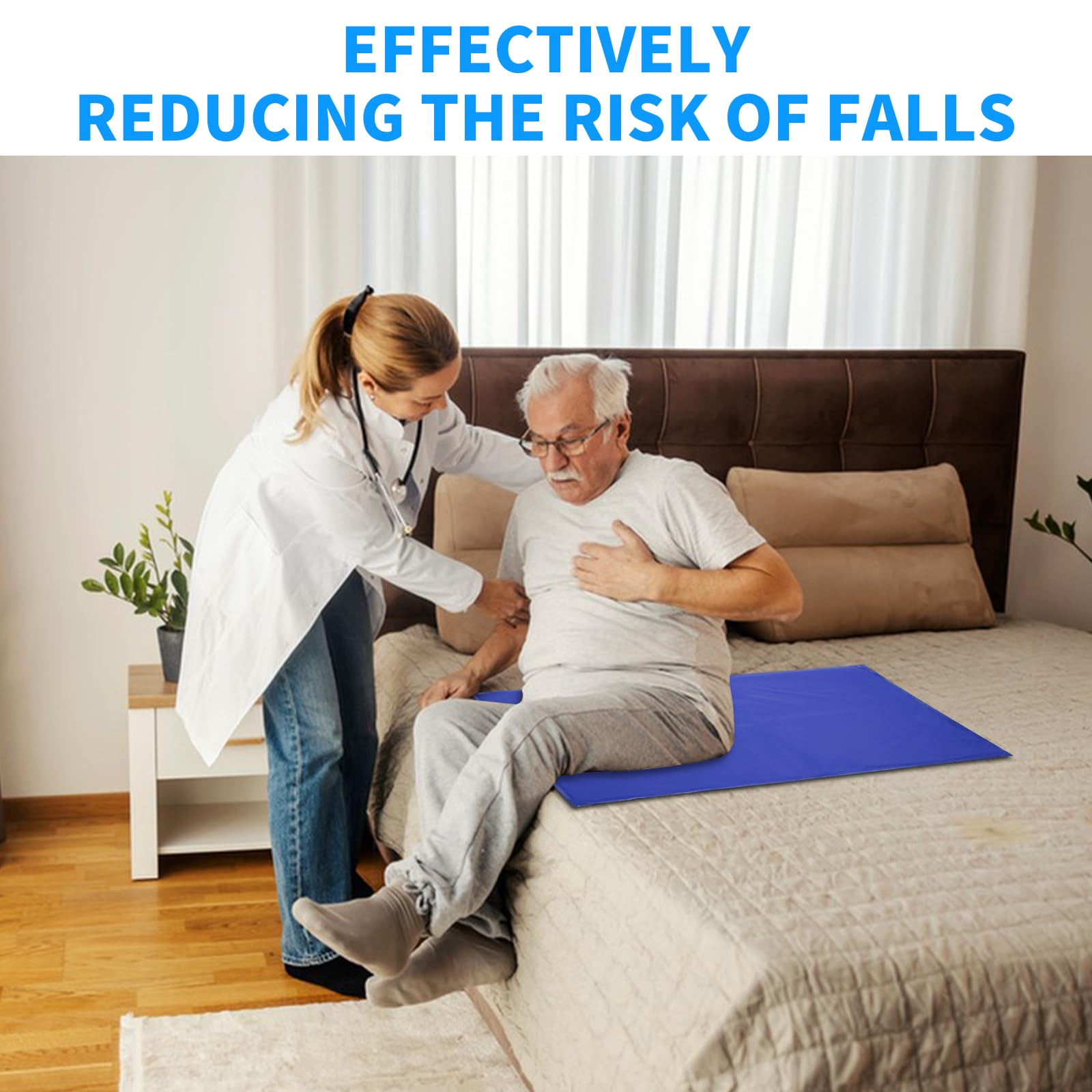 Briidea Elderly Fall Prevention System - Wireless Bed Alarm with 20