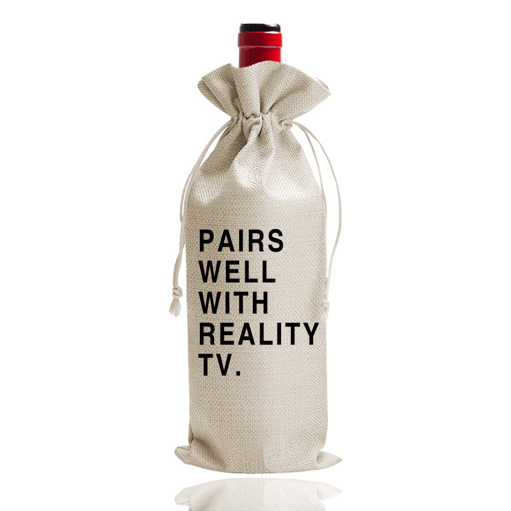 DOI-LANEE Wine Gift Bag for Best Friends - Funny Reality TV & Pandemic Themed Present (DL073) - Perfect for Birthday Gifts, Galentine's Day & Bachelorette Parties