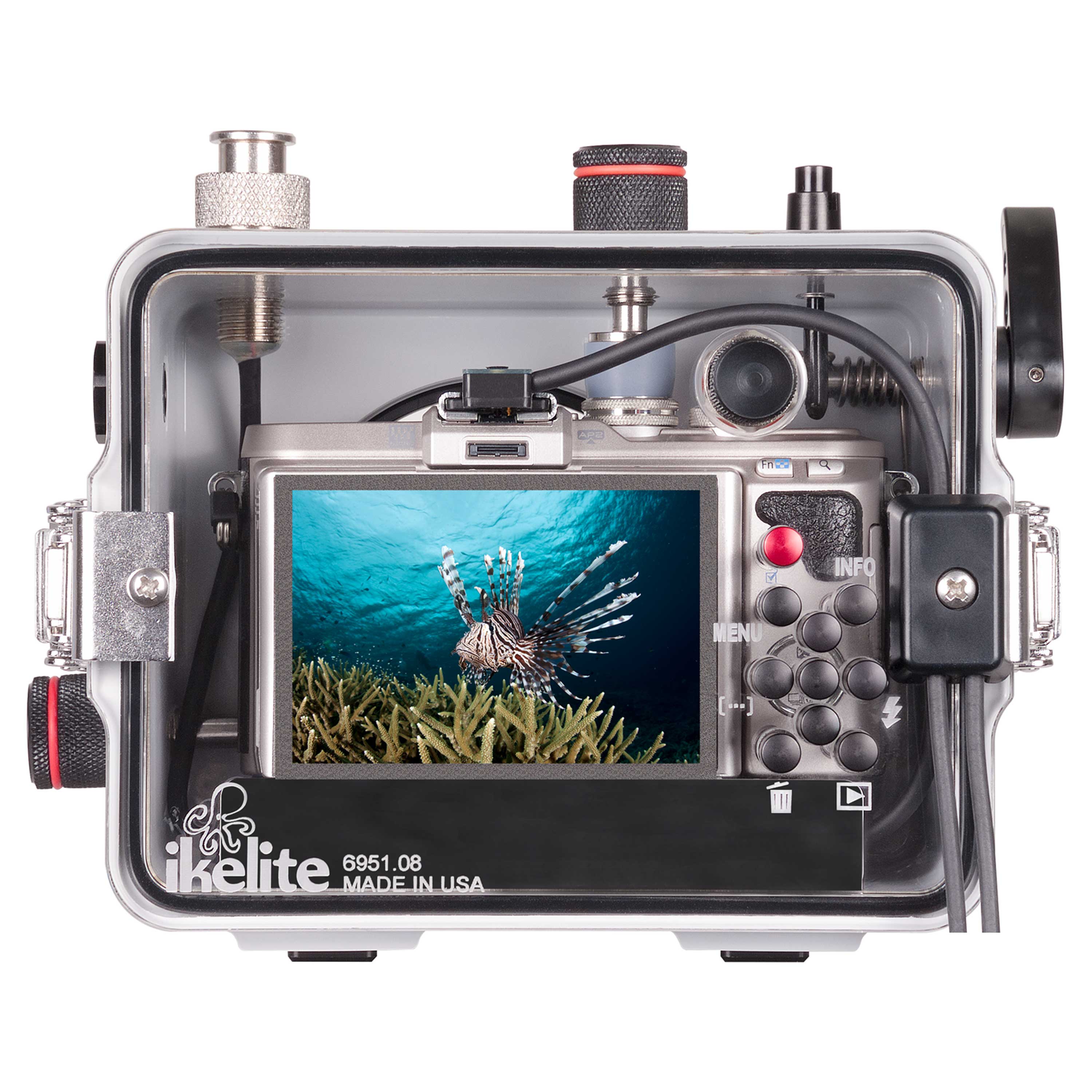 Ikelite 200DLM/A Waterproof Housing for Olympus PEN E-PL8 Mirrorless Camera - Underwater Photography Case for Scuba Diving, Snorkeling & Marine Exploration