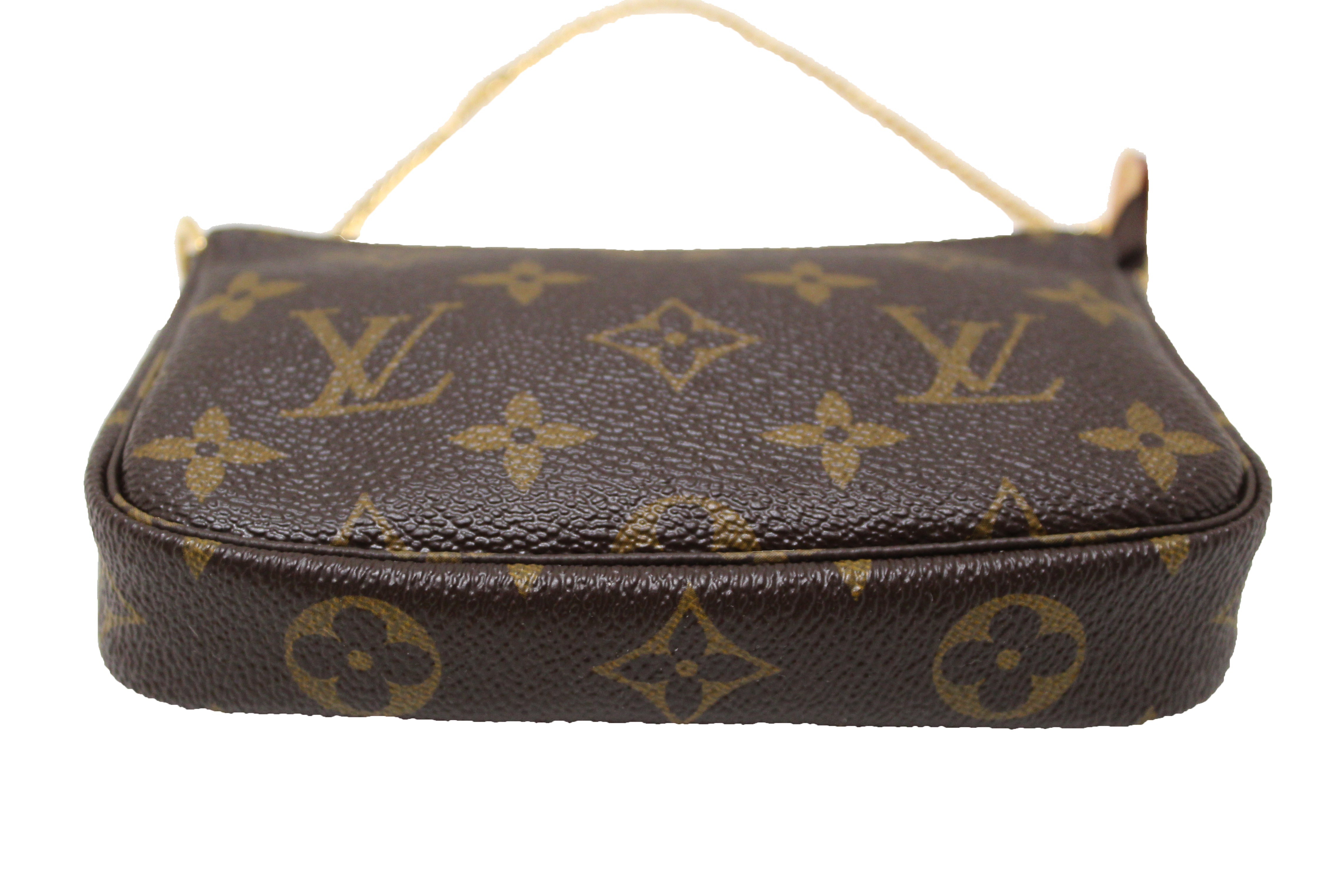 Authentic Louis Vuitton Monogram Canvas Mini Pochette Crossbody Bag - Luxury Women's Clutch Purse for Evening Parties, Date Night & Travel Accessories