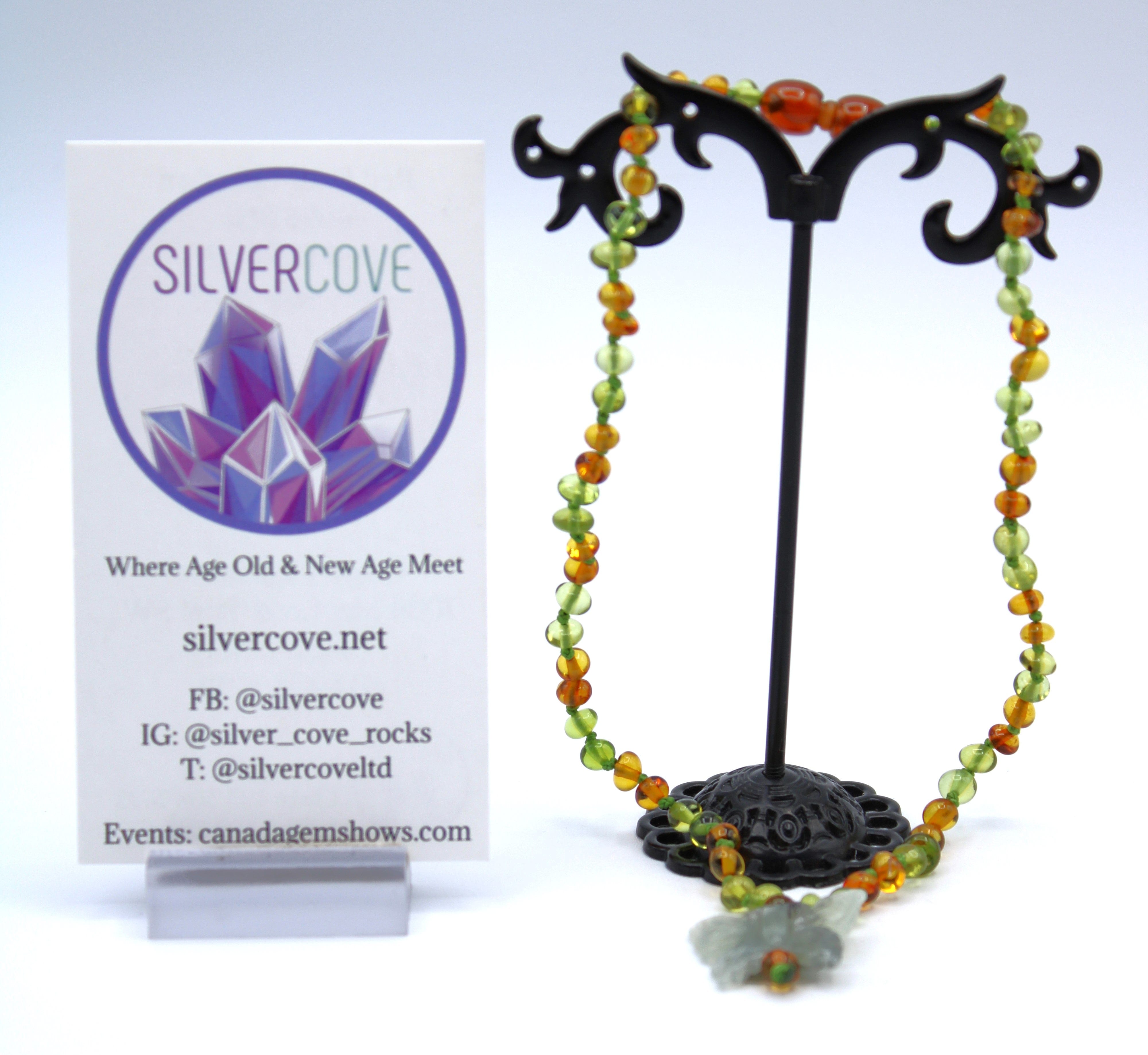 Natural Amber Teething Necklace for Babies - Safe & Soothing Relief for Teething Pain - Perfect for Infants & Toddlers - Ideal for Home, Travel & Daycare Use