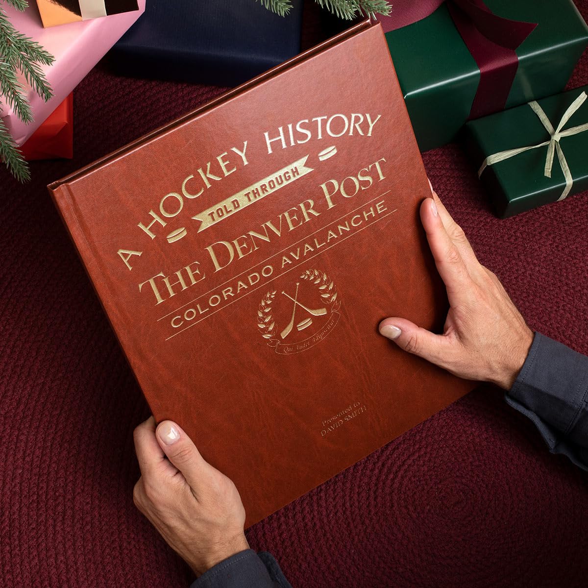 Personalized NHL Ice Hockey History Book - A3 Large Deluxe Hardcover with Gold Embossed Name - Unique Keepsake Gift for Hockey Fans - Perfect for Anniversaries, Birthdays & Sports Memorabilia Collections