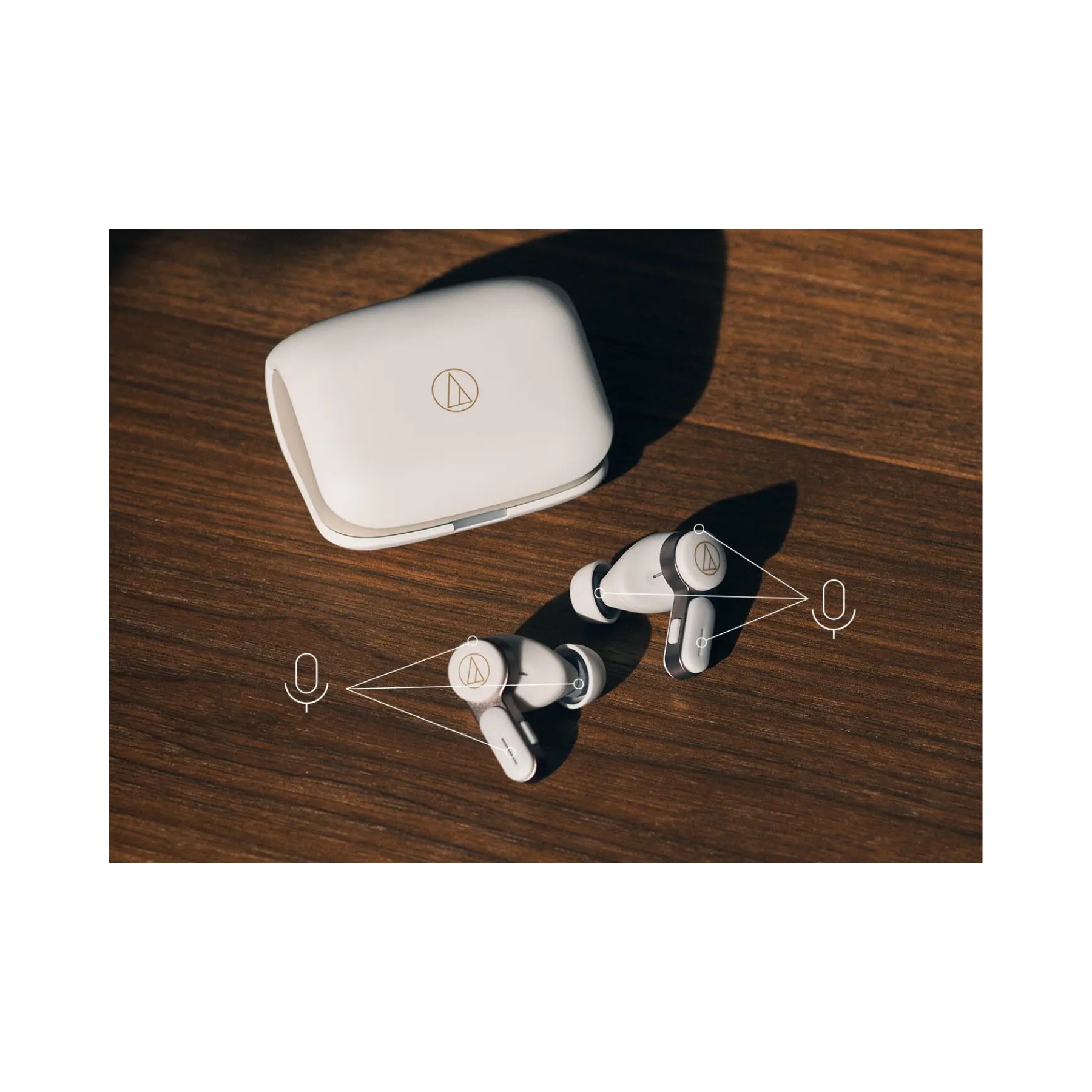 Audio Technica ATH-TWX7 True Wireless Earbuds with Noise Cancelling, Bluetooth 5.2, 24H Playtime - Perfect for Gym, Commuting & Travel