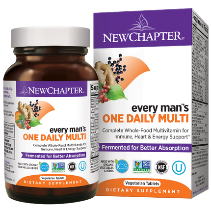 Every Man's One Daily Multivitamin for Men - Complete Multivitamin Supplement with Essential Vitamins & Minerals - Supports Energy, Immunity & Heart Health - Perfect for Active Lifestyles & Daily Wellness