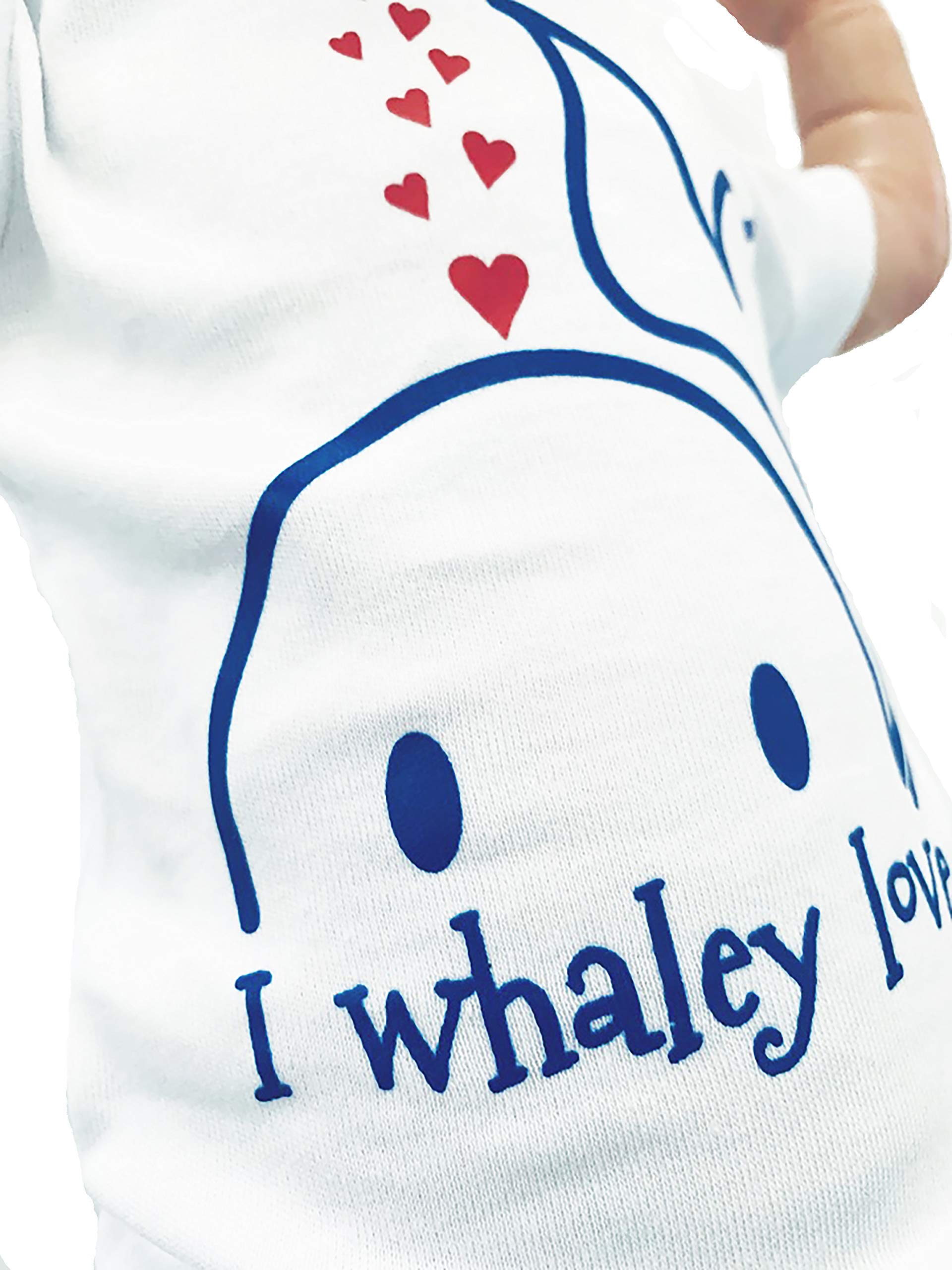 Whale Baby Bodysuit - Unisex Beach Outfit for Summer (12-18M)