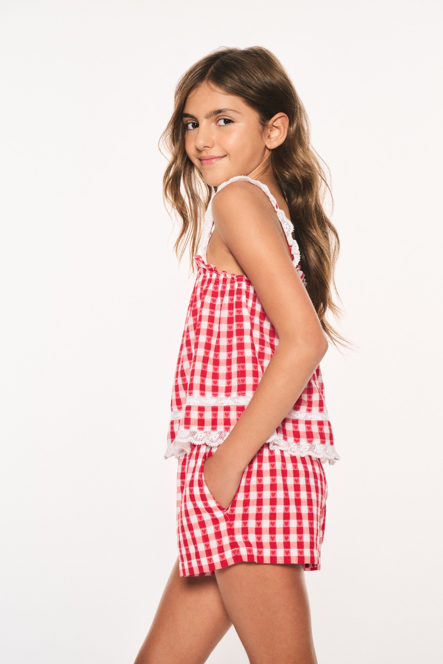 Girls' Georgie Cotton Gingham Shorts - Comfortable Summer Playwear for Toddlers & Kids - Perfect for Playdates, Beach Outings & Casual Wear