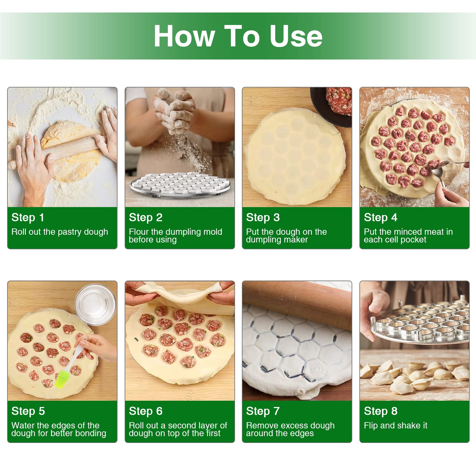 37-Hole Metal Dumpling Maker - Mini Ravioli Press & Pelmeni Mold for Homemade Dumplings, DIY Cooking Tool - Perfect for Home, Restaurants & Kitchens (9.68