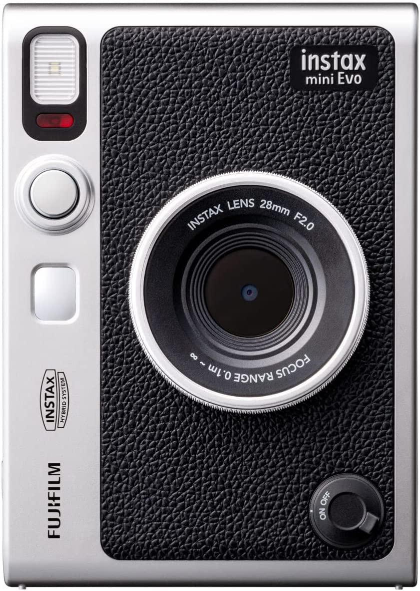 Fujifilm Instax Mini EVO Hybrid Instant Film Camera (Black) with 60 Instax Mini Film Sheets, 32GB SD Card, Case & Accessories - Perfect for Travel, Parties & Instant Photo Sharing