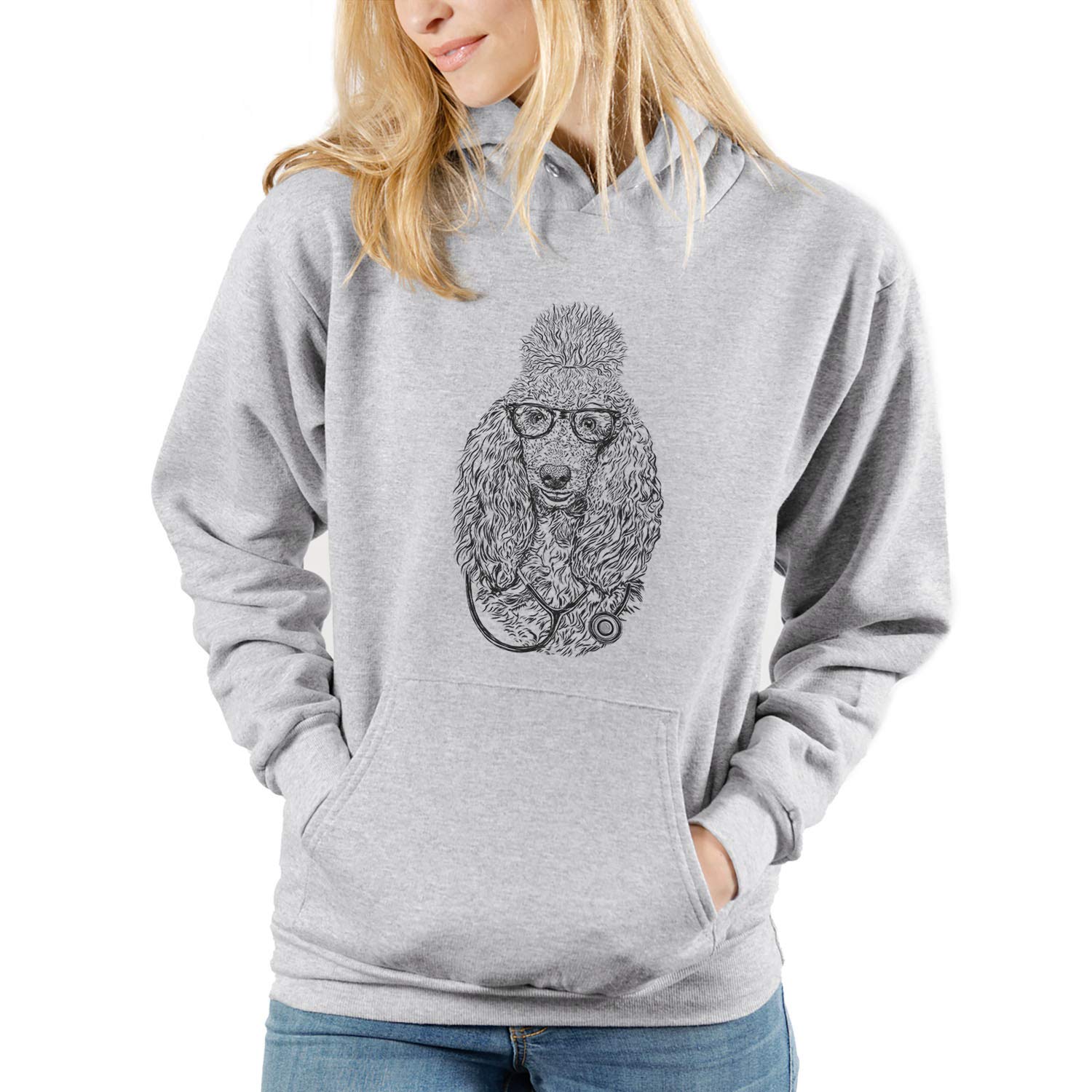 Kenna The Poodle Dog Triblend T-Shirt - Cute Poodle Graphic Tee for Dog Lovers | Soft Cotton Blend Shirt for Casual Wear, Pet Owner Gifts & Dog-Themed Outfits