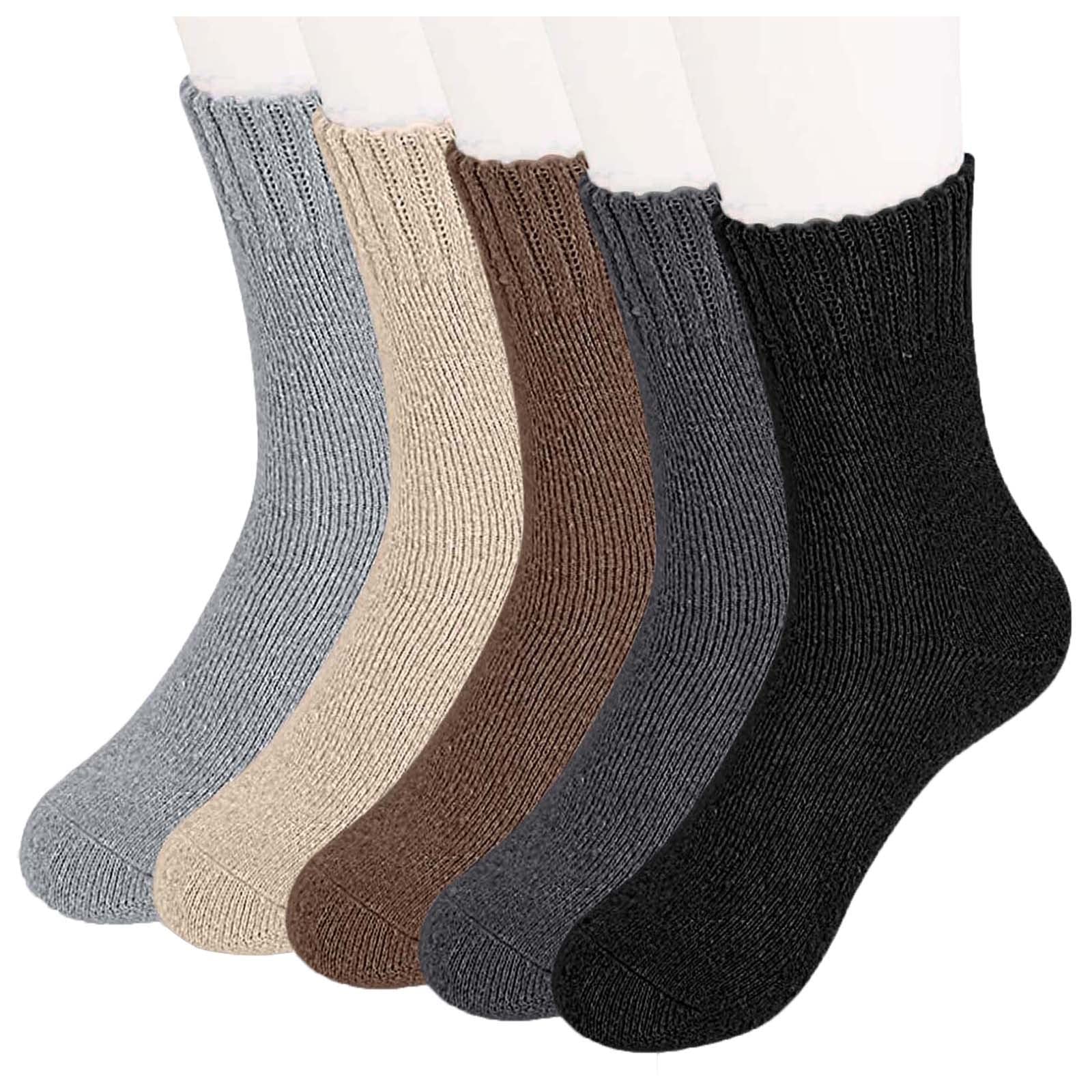 Women's Winter Thermal Terry Socks - Cozy Mid-Calf Casual & Athletic Socks for Warmth & Comfort | Perfect for Cold Weather, Outdoor Activities & Lounge Wear