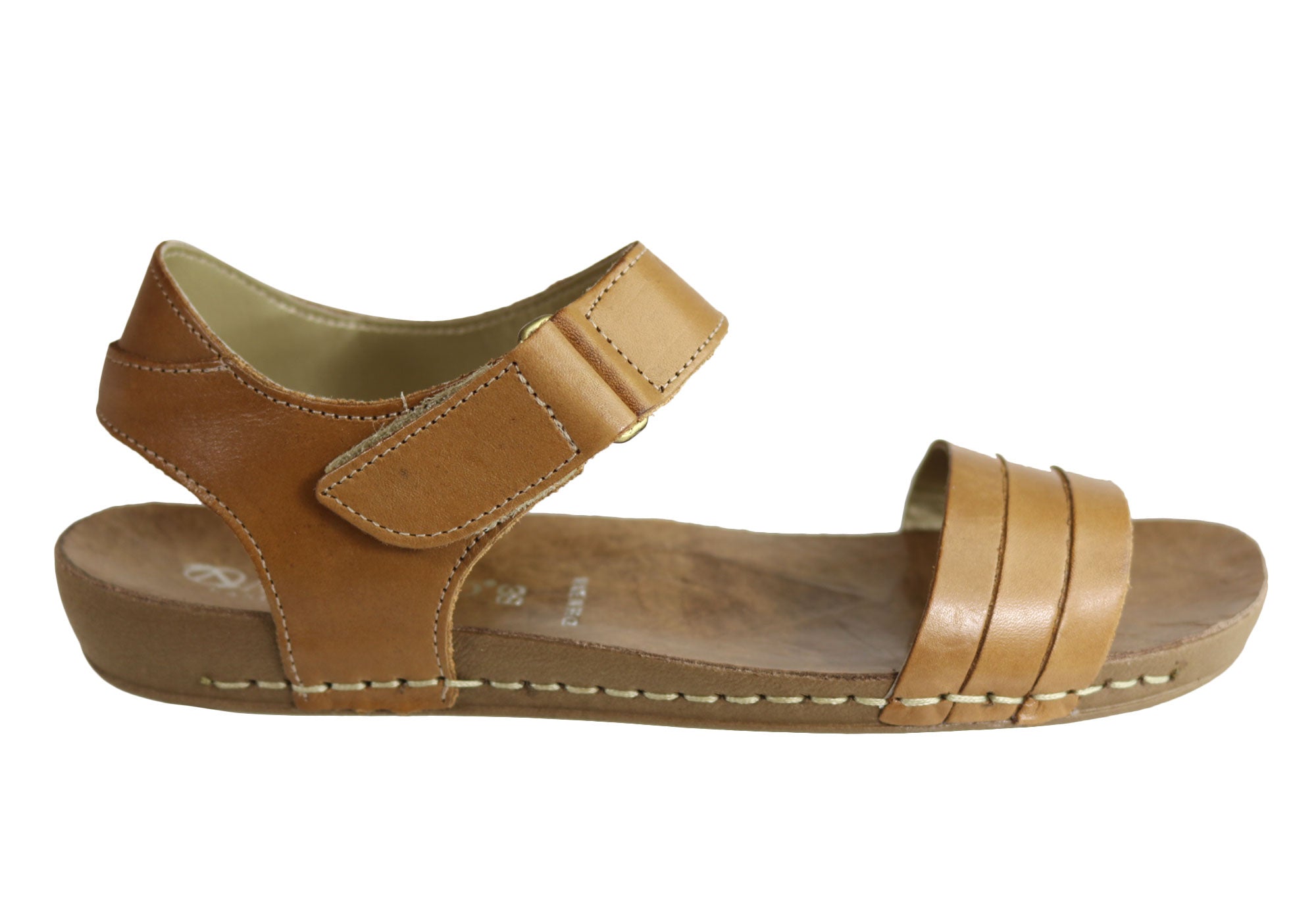 Andacco Canni Women's Comfortable Flat Leather Sandals - Handmade in Brazil - Perfect for Beach, Vacation & Summer Outfits