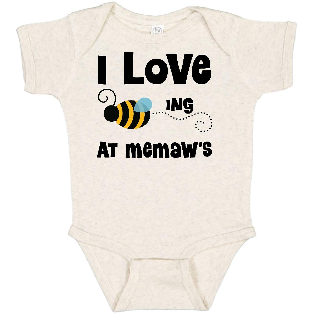 Inktastic Memaw's House Bee Baby Bodysuit - Cute Honeybee Design Cotton Onesie for Newborns & Infants - Perfect for Family Gatherings, Photo Shoots & Everyday Wear