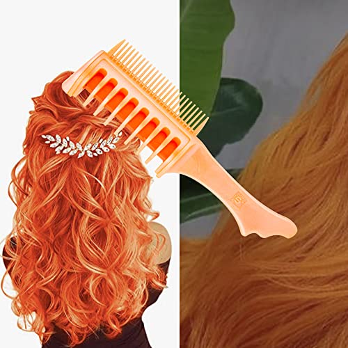 Washable Temporary Hair Chalk Comb - DIY Safe Hair Color for Kids & Girls | Halloween, Christmas, Birthday Party & Cosplay | Versailles Orange | Easy-to-Use Hair Styling for Costumes & Festive Events